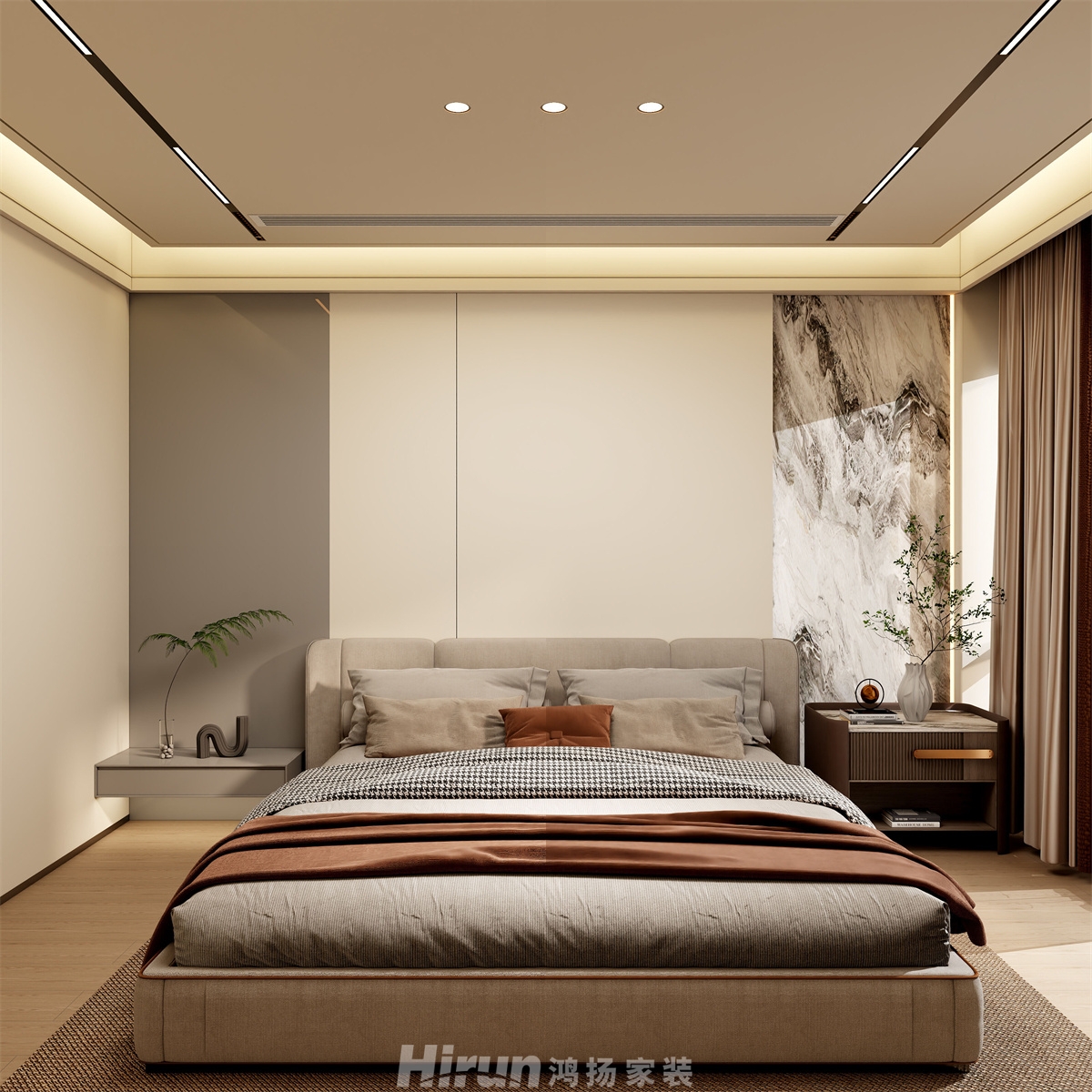 麓云國際320㎡雅致現代大平層 裝修案例效果圖-4