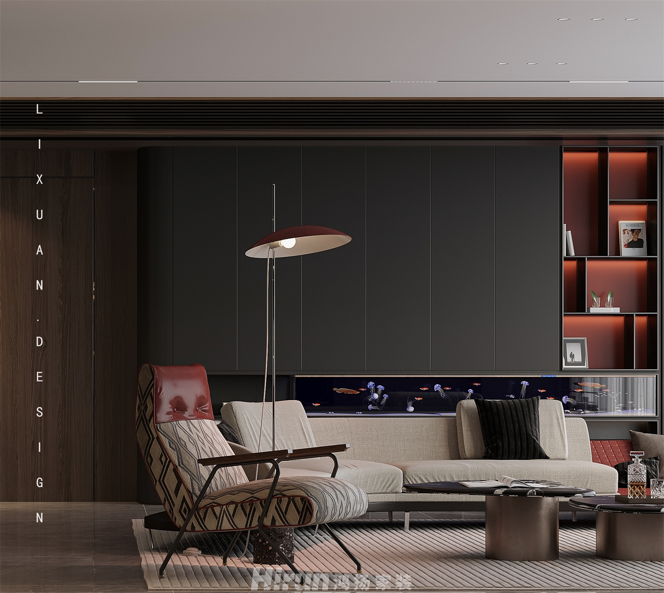 保利天匯170㎡雅致現代大平層 裝修案例效果圖-10