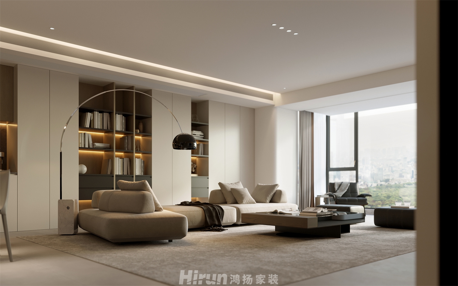 和順府140㎡新裝飾主義四居室 裝修案例效果圖-5