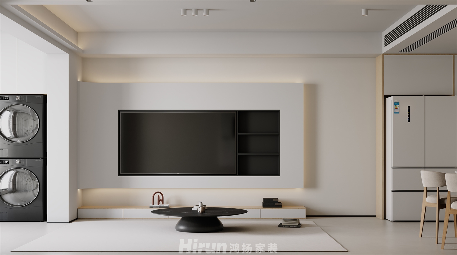 環球融創會展上東區139㎡雅致現代四居室 裝修案例效果圖-3