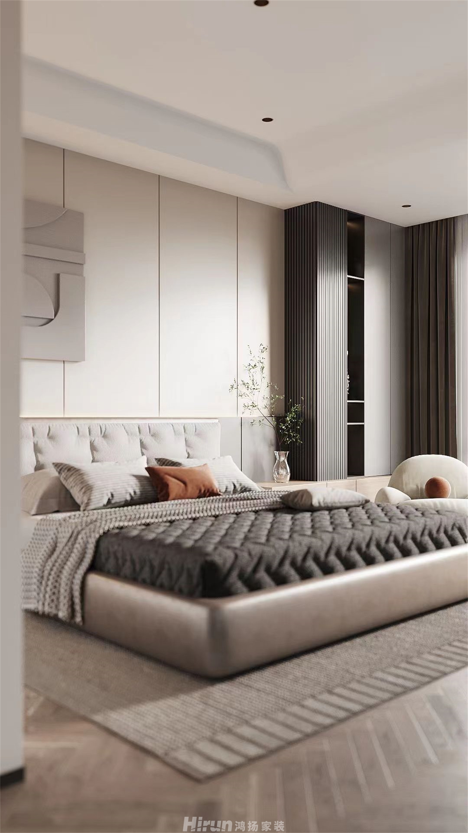 建發央著170㎡雅致現代四居室 裝修案例效果圖-8