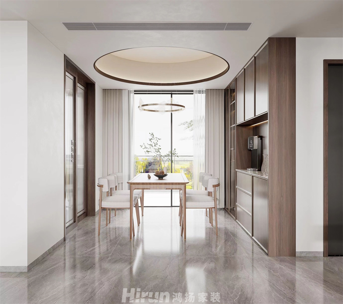 上置綠洲雅賓利146㎡意境東方四居室 裝修案例效果圖-1