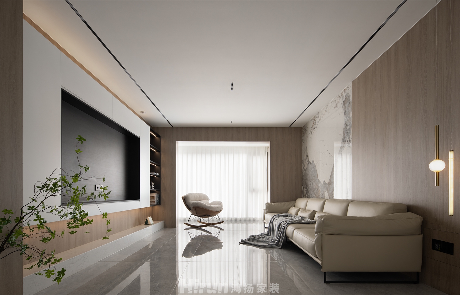 卓越中寰143㎡新裝飾主義四居室 裝修案例實景圖-4