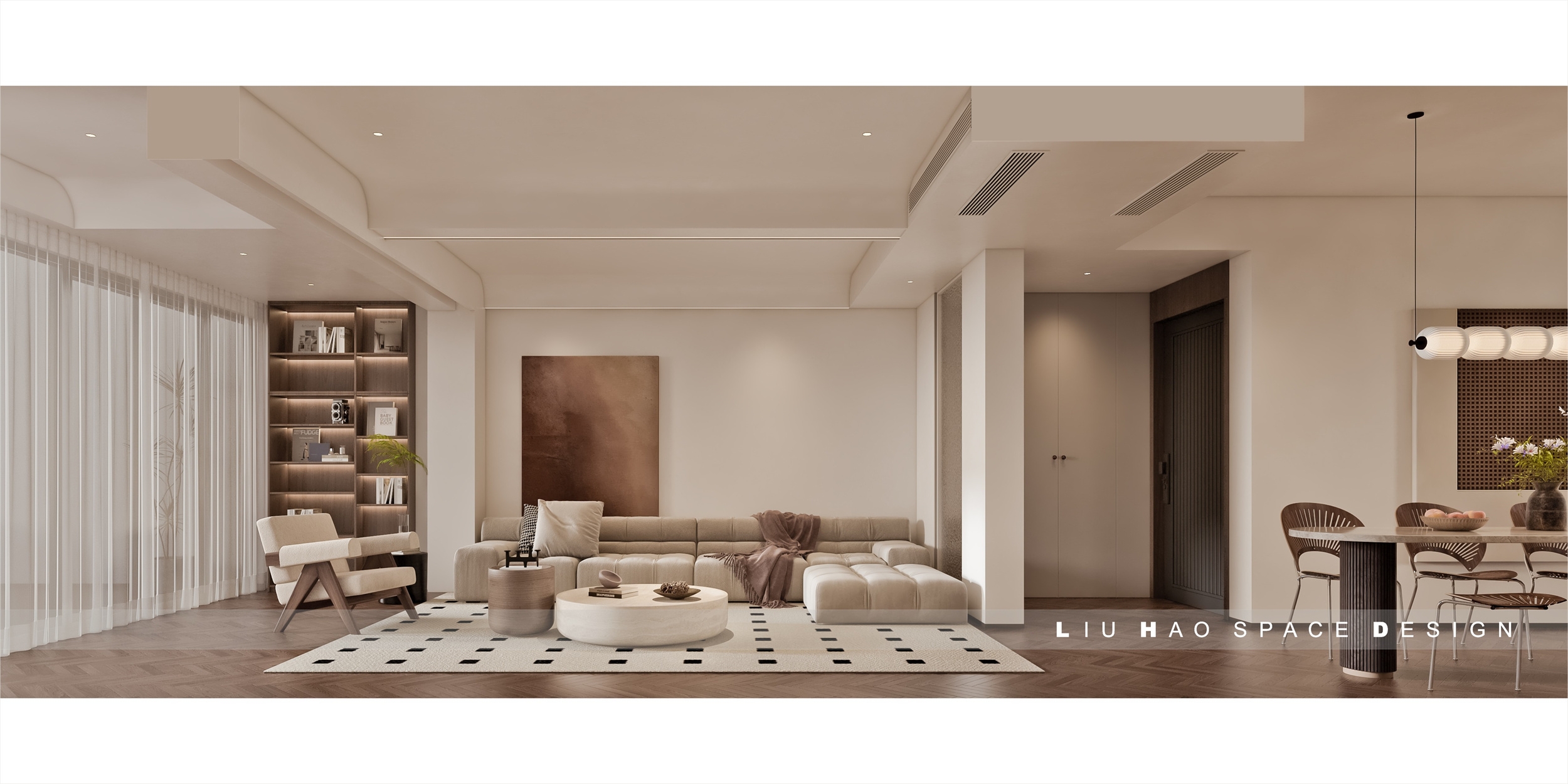 上置綠洲雅賓利180㎡復古風潮復式 裝修案例效果圖-3