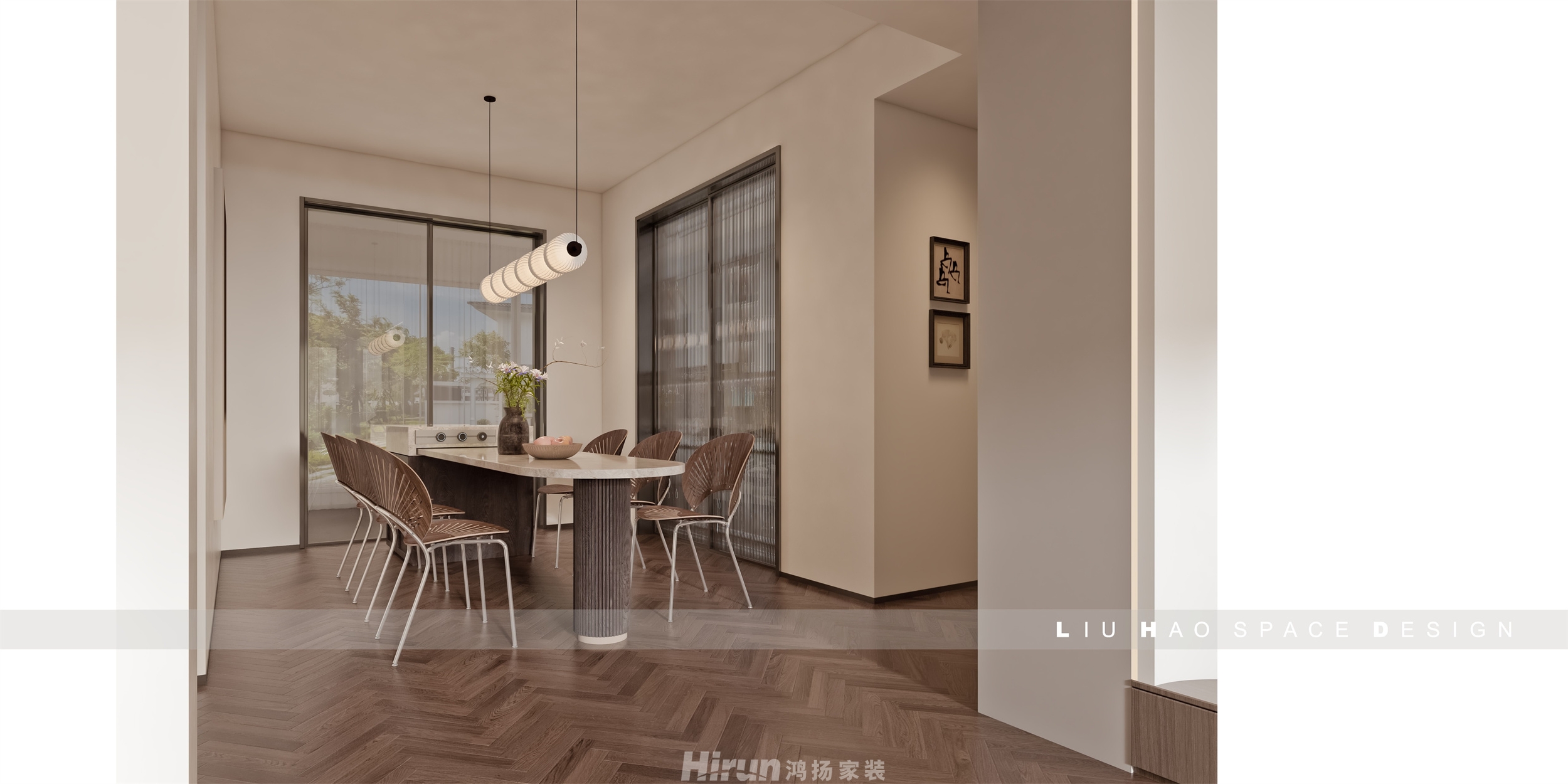 上置綠洲雅賓利180㎡復古風潮復式 裝修案例效果圖-1