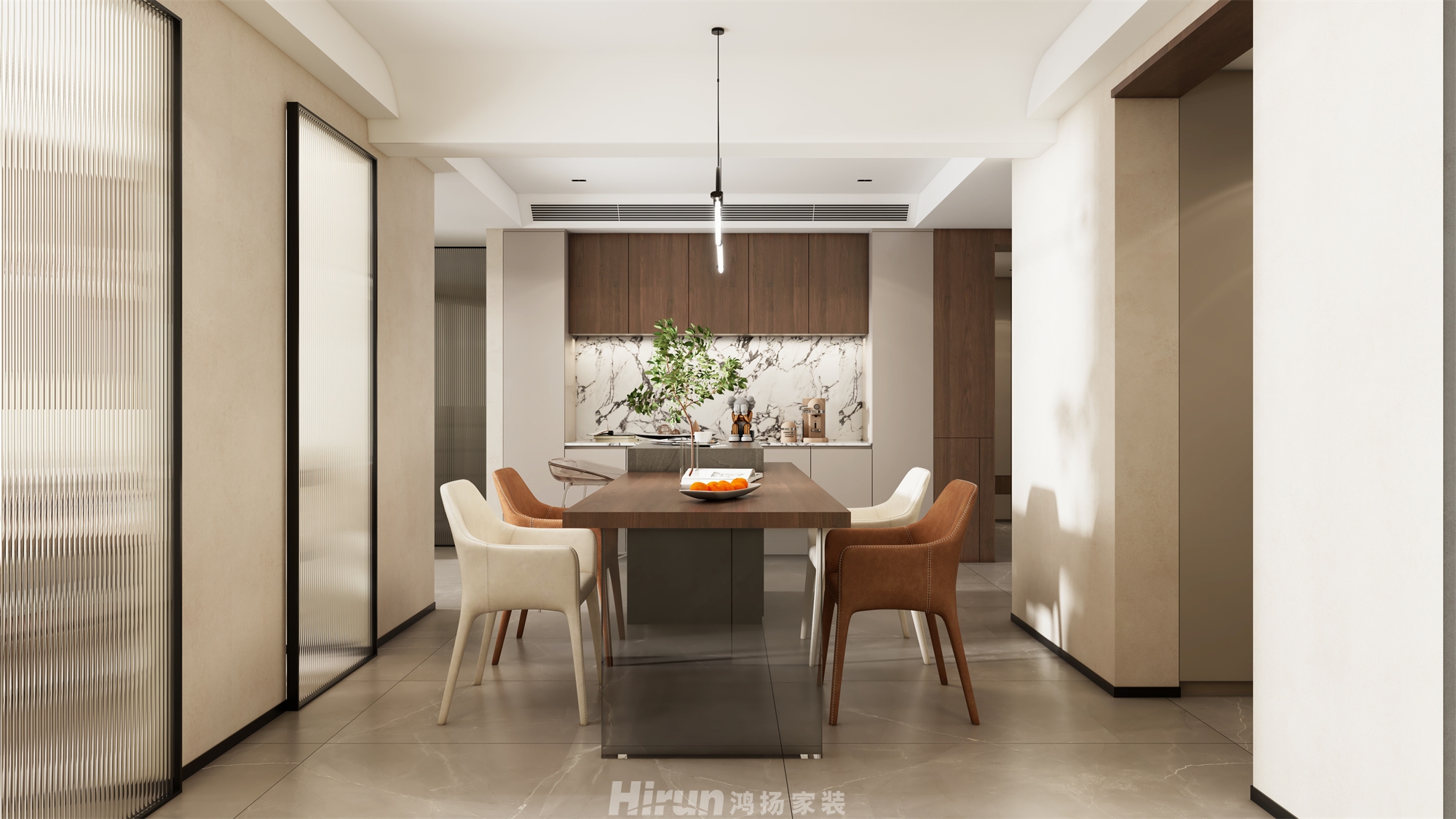 紫越香山180㎡藝術室界四居室 裝修案例效果圖-2