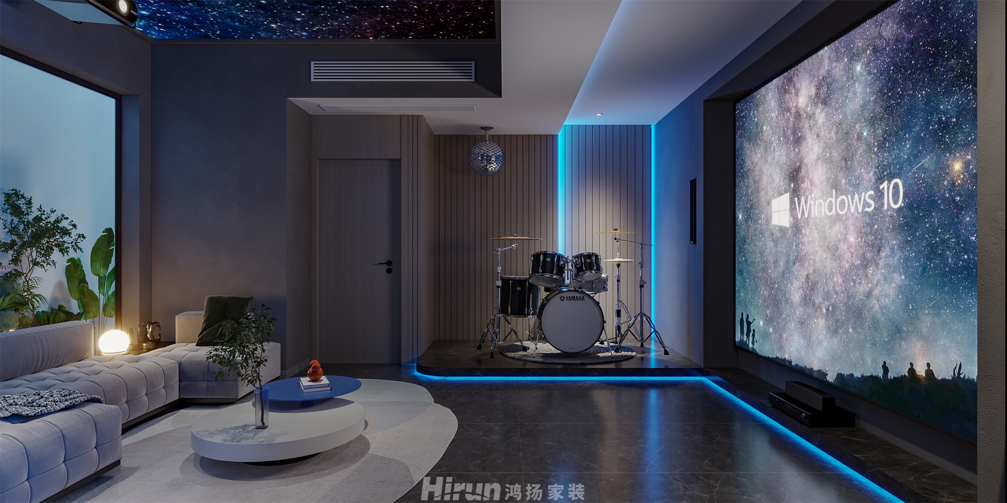 大漢湖山閱540㎡雅致現代別墅 裝修案例效果圖-6