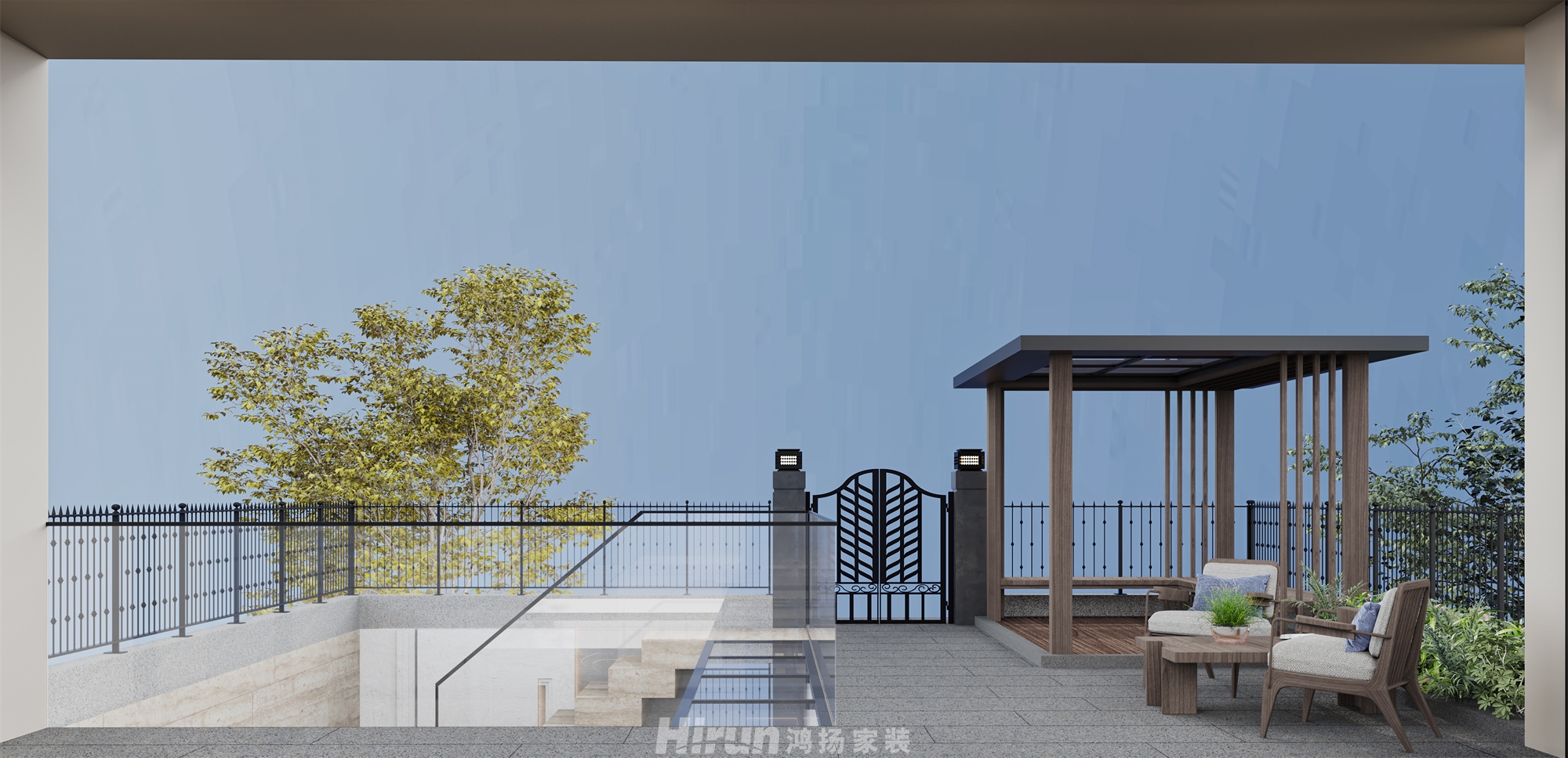 大漢湖山閱540㎡雅致現代別墅 裝修案例效果圖-5