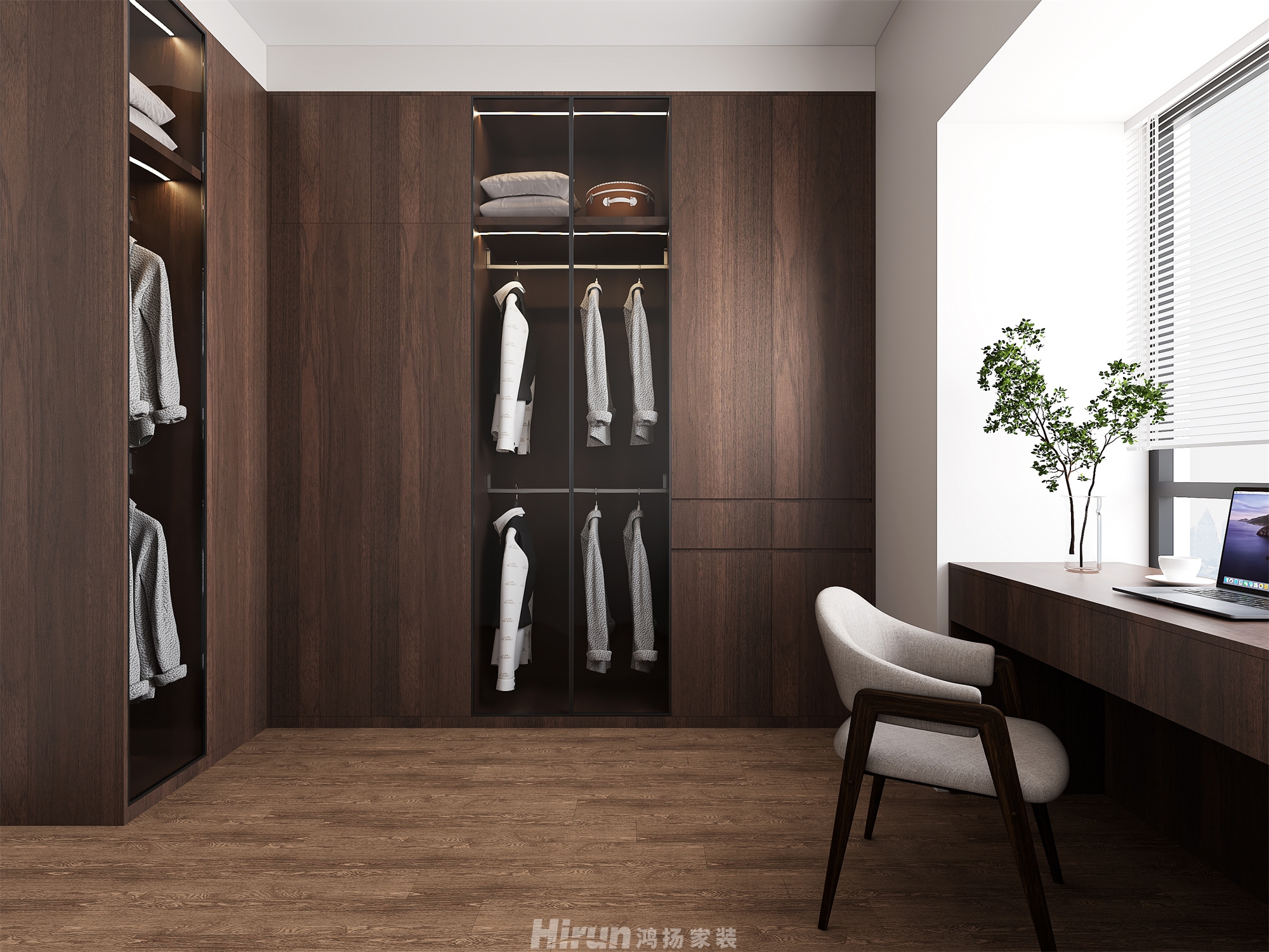 公園央著155㎡意境東方四居室 裝修案例效果圖-8