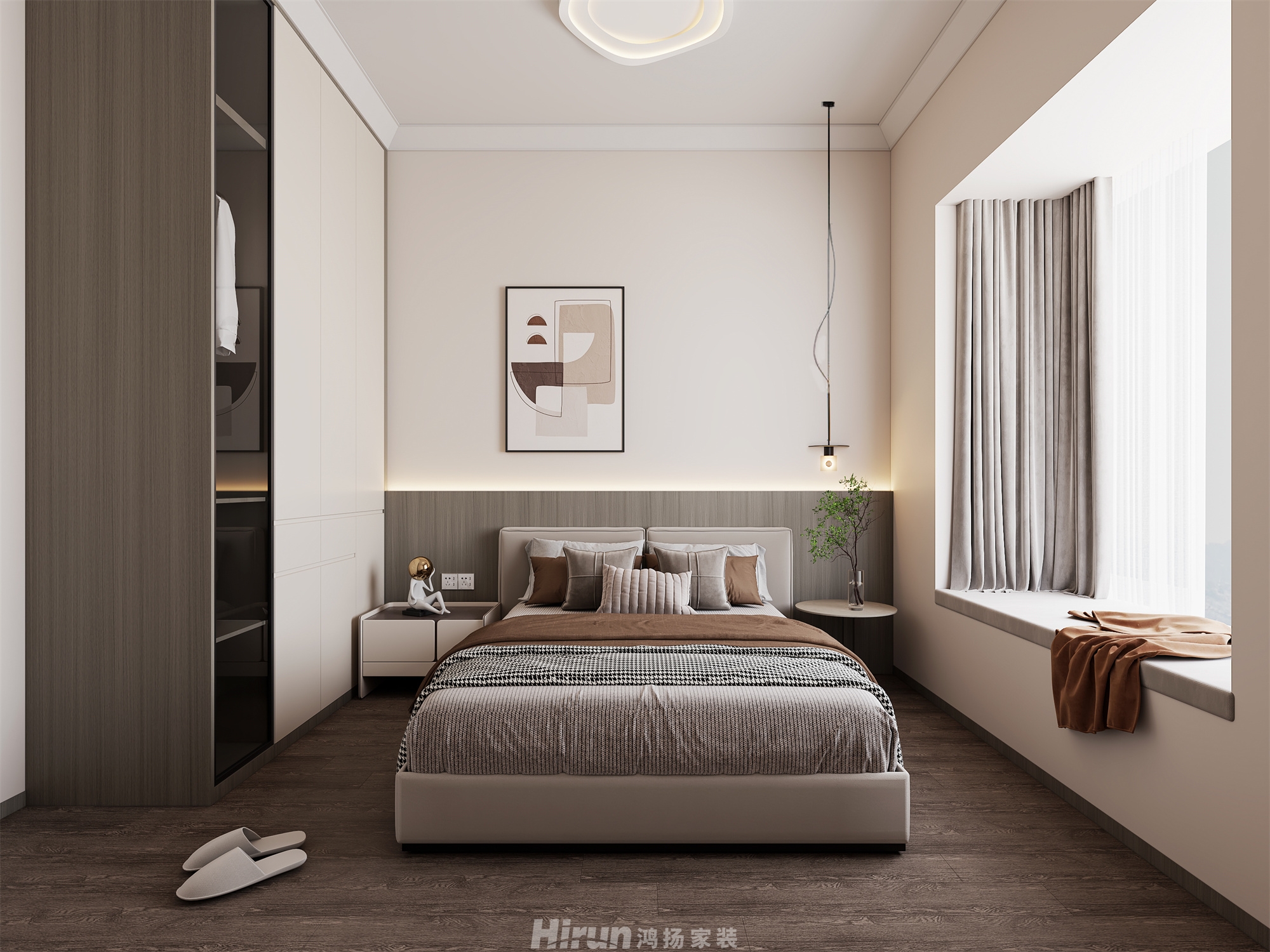 公園央著155㎡意境東方四居室 裝修案例效果圖-4