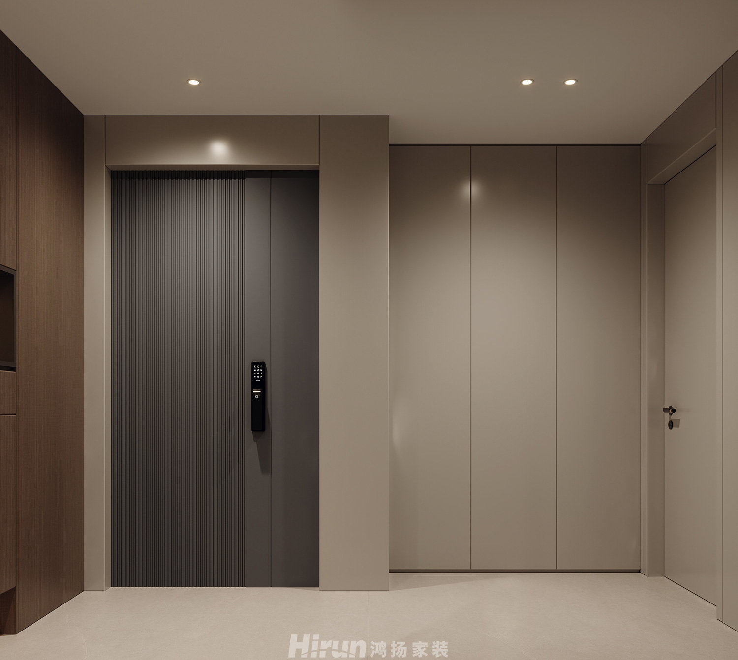 福天藏郡院子180㎡雅致現(xiàn)代四居室 裝修案例效果圖-1