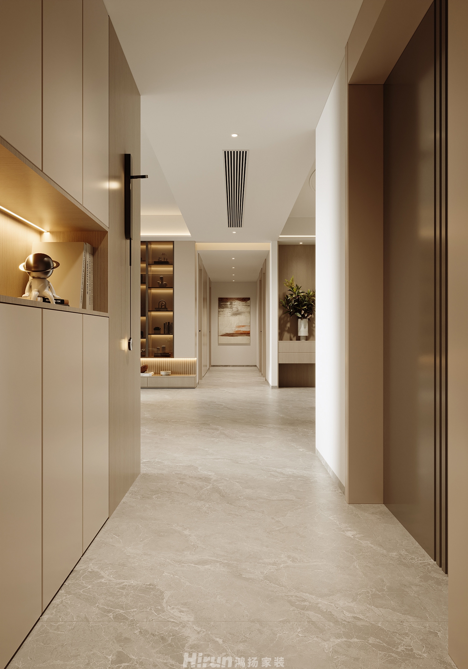 洋湖映190㎡雅致現代大平層 裝修案例效果圖-7