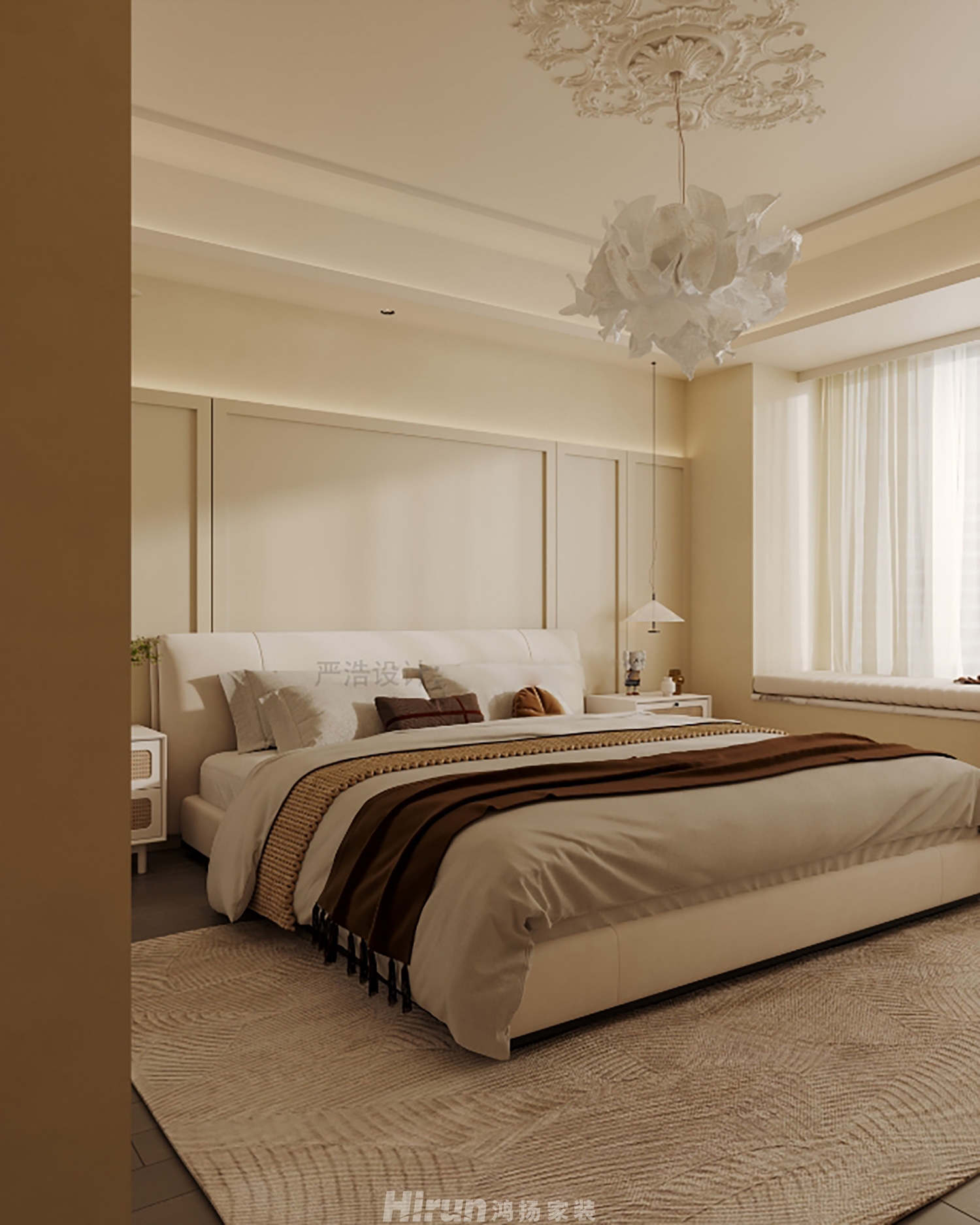 時代·建發和著（精裝房改造）182㎡優雅繽紛大平層 裝修案例效果圖-4