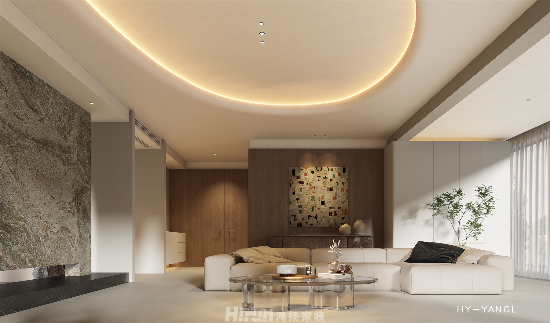 麓隱桐溪220㎡意境東方大平層 裝修案例效果圖-7