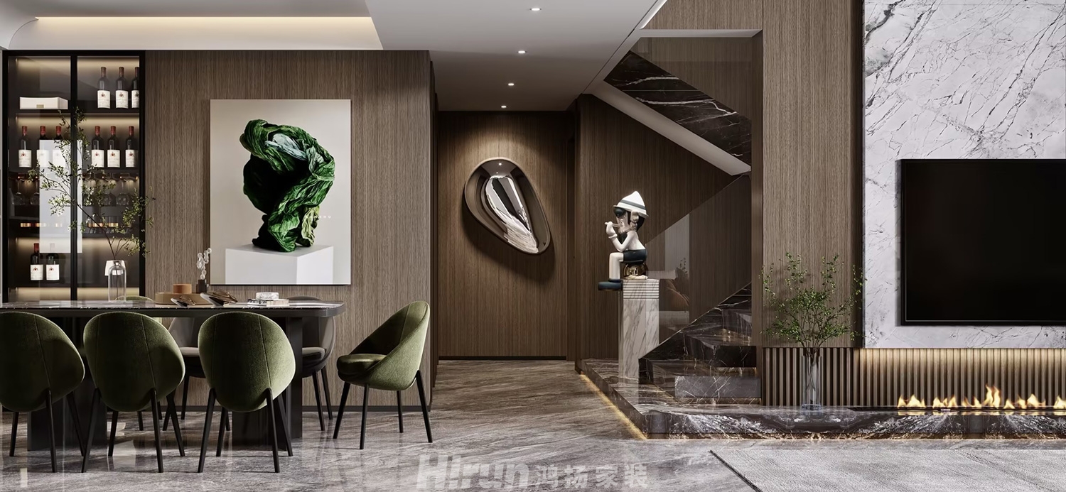 韶山新天名府320㎡雅致現代復式 裝修案例效果圖-1