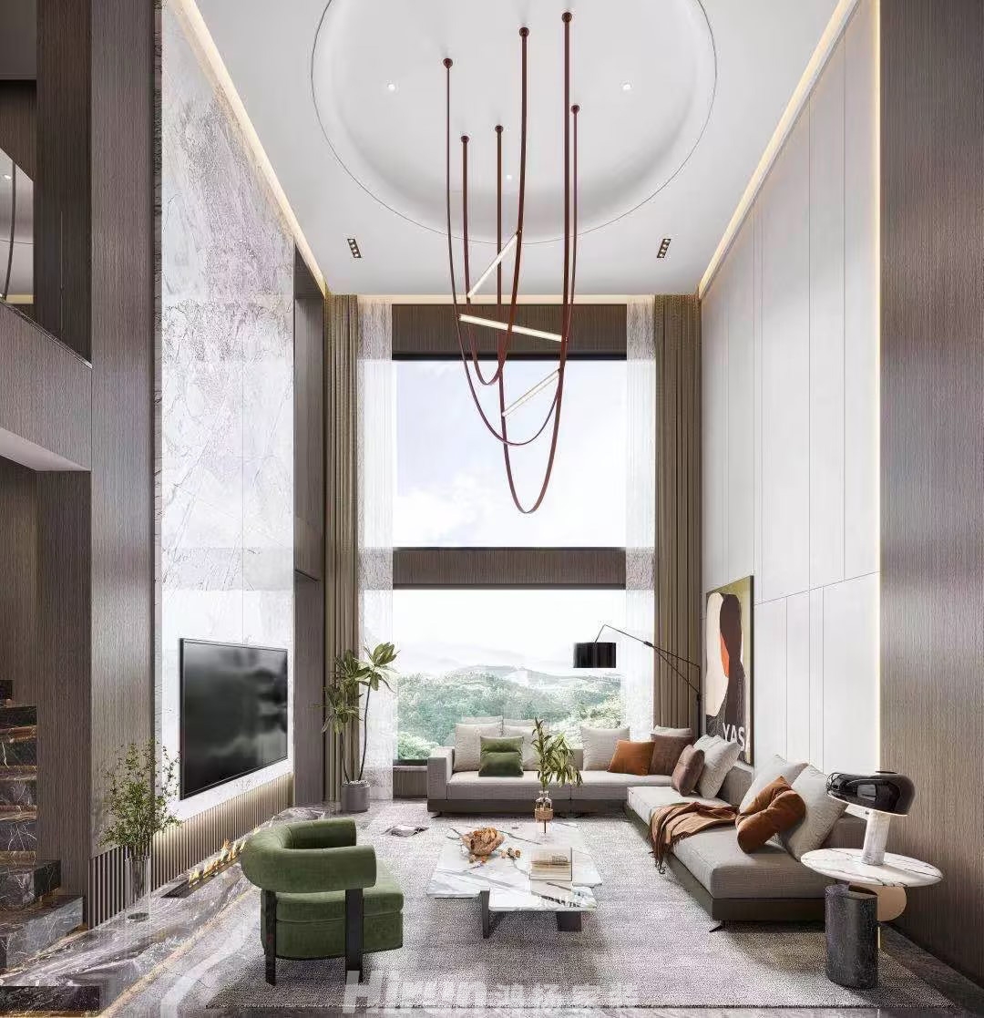 韶山新天名府320㎡雅致現代復式 裝修案例效果圖-2