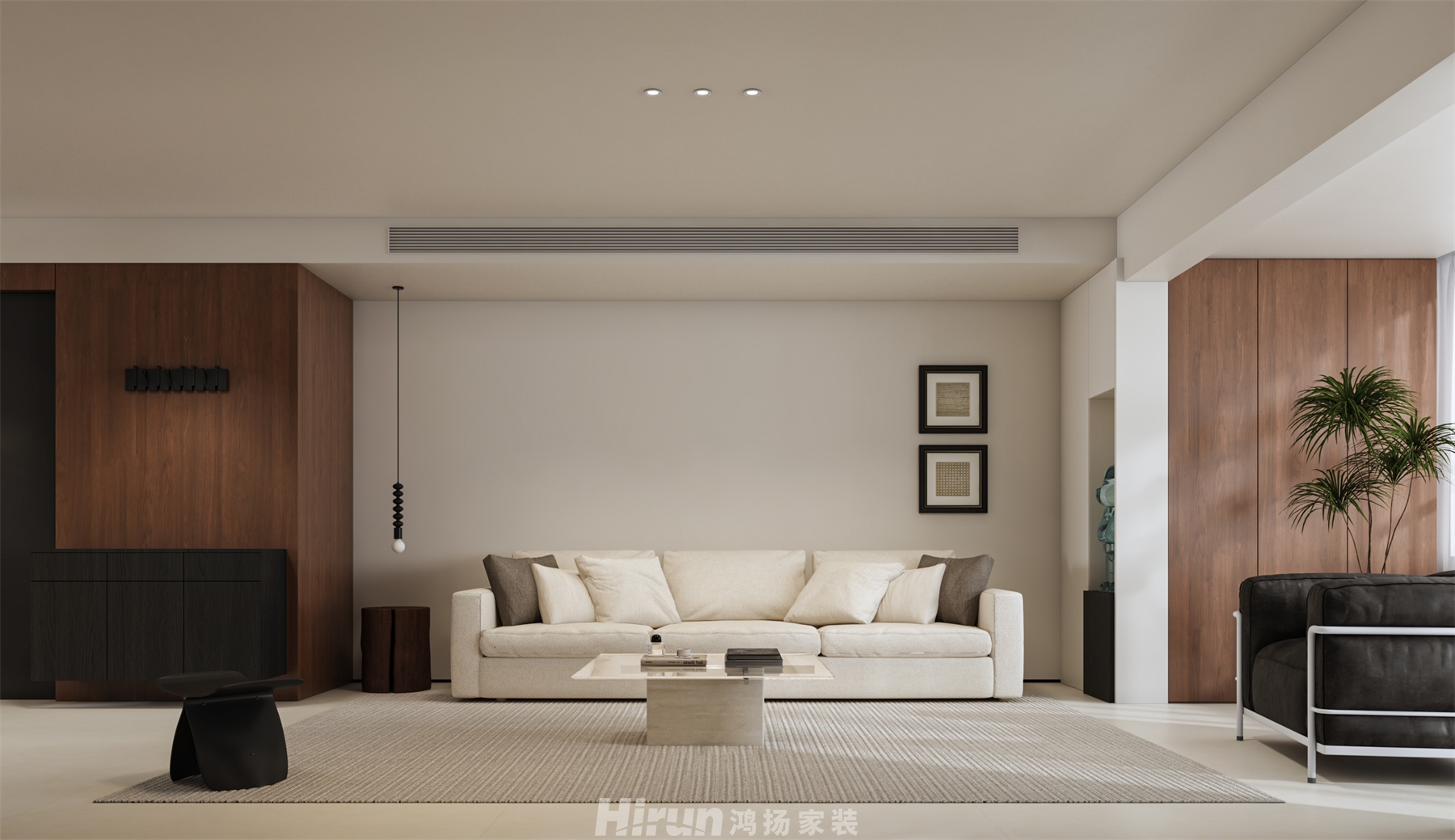 森林城160㎡復古風潮四居室 裝修案例效果圖-4