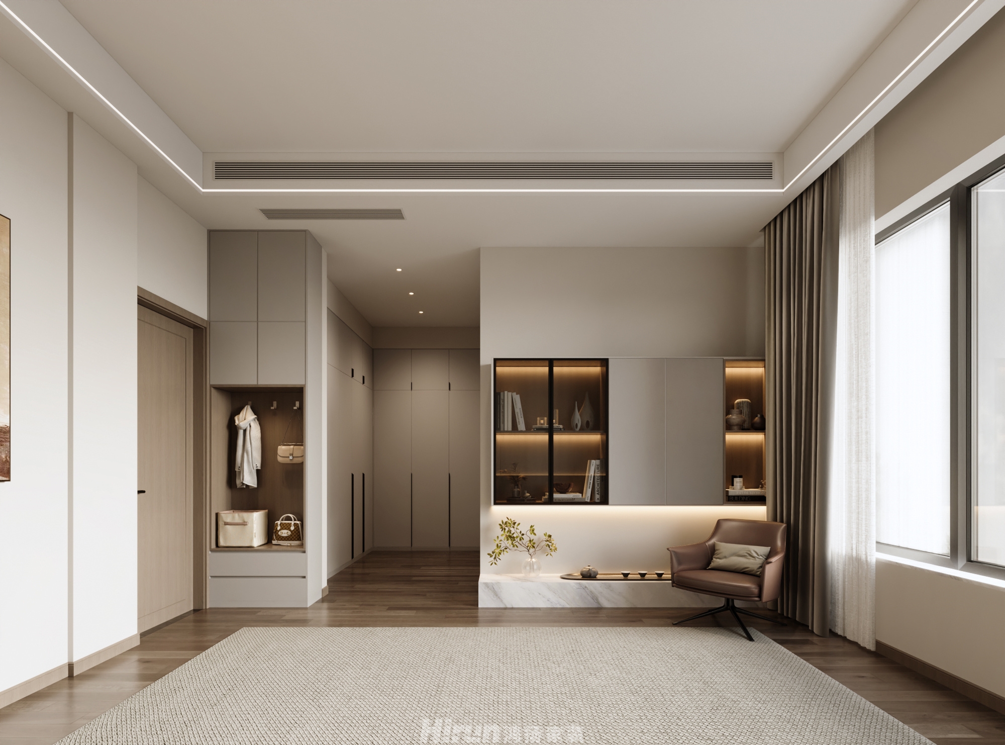 金地三千府350㎡雅致現(xiàn)代別墅 裝修案例效果圖-8