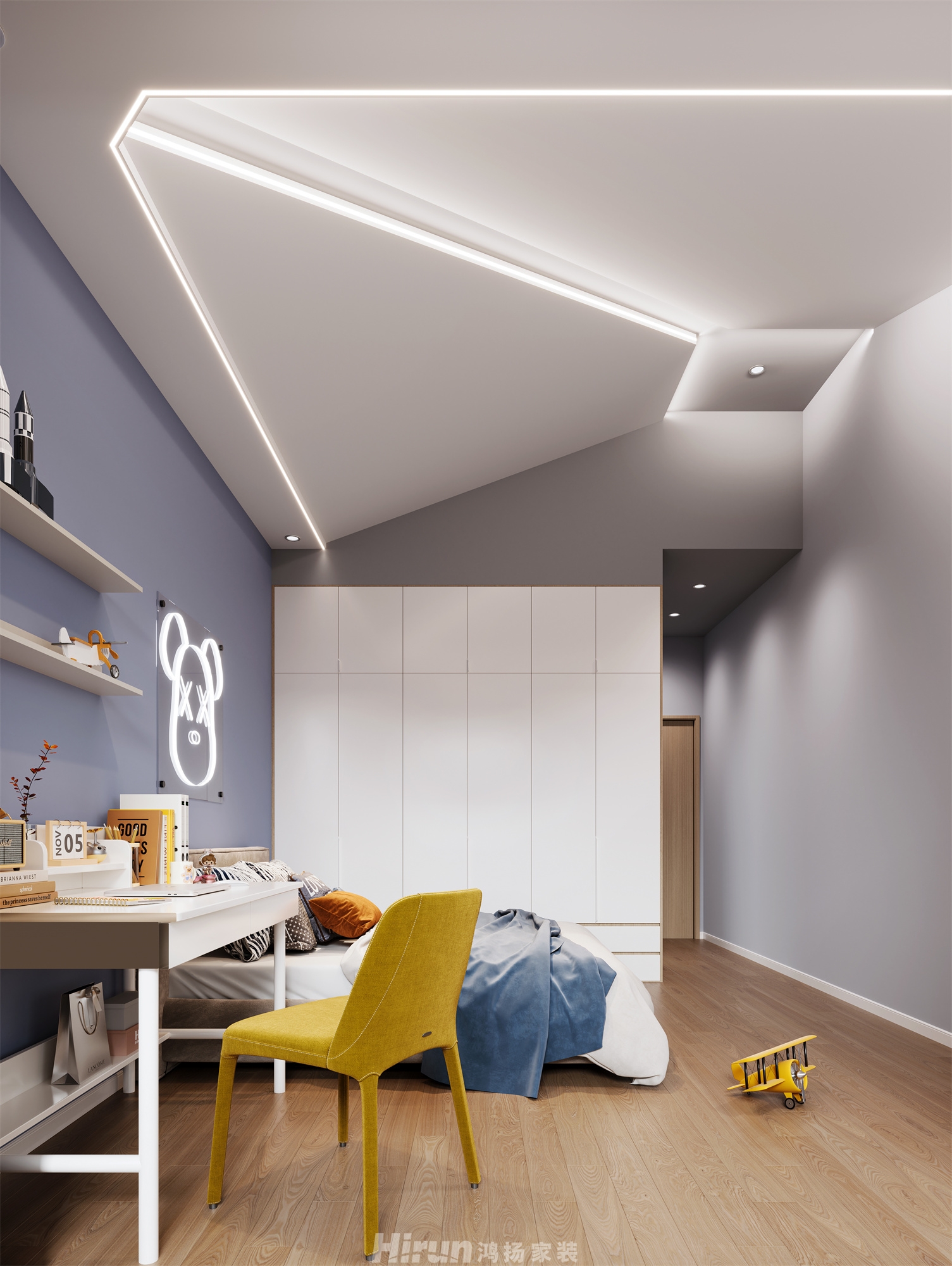 江山帝景220㎡意境東方復式 裝修案例效果圖-6