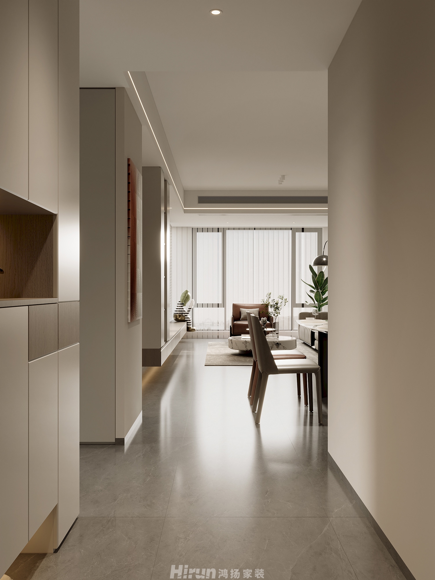 中建鈺和城120㎡北歐之光四居室 裝修案例效果圖-6