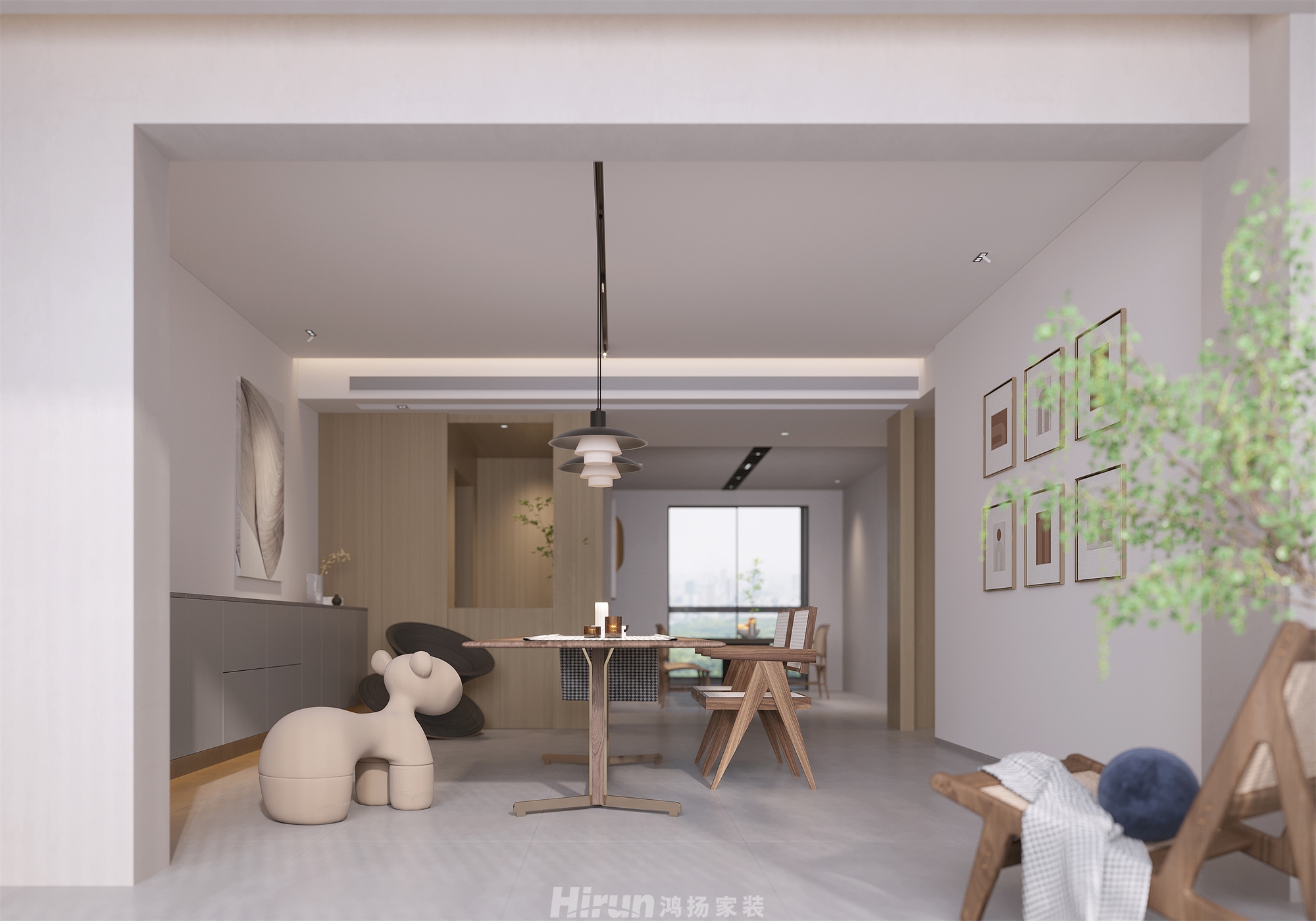 博林云棲280㎡北歐之光大平層 裝修案例效果圖-9