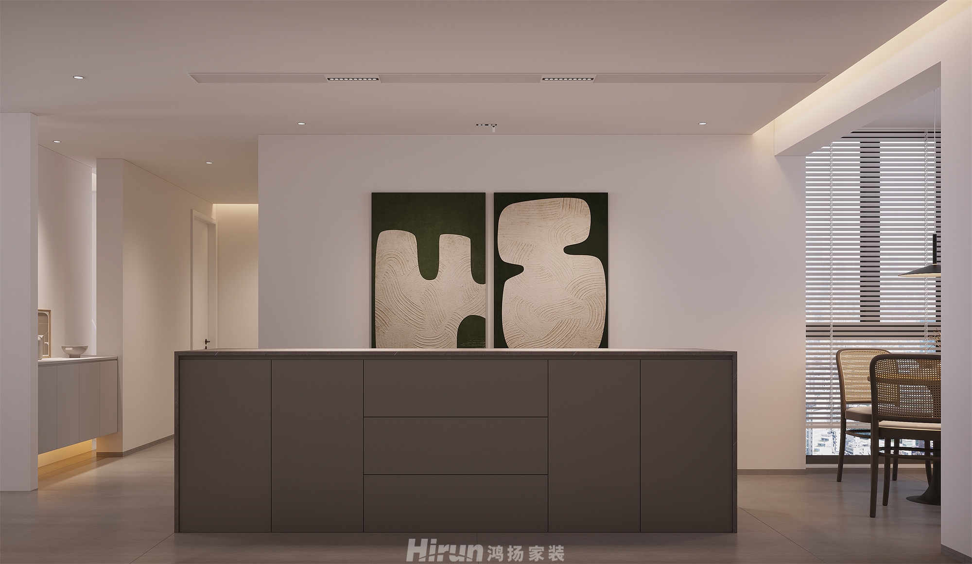 博林云棲280㎡北歐之光大平層 裝修案例效果圖-12