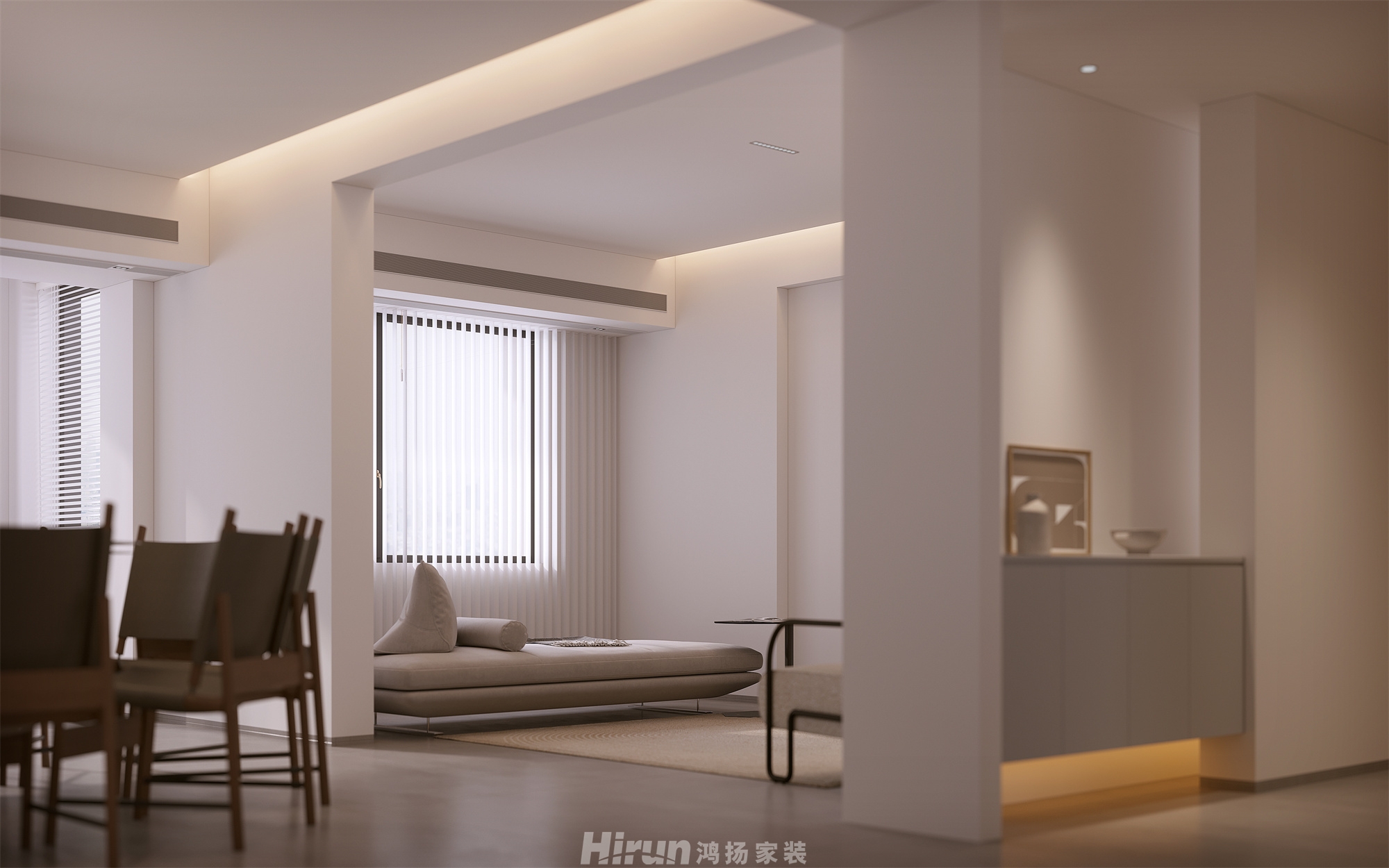 博林云棲280㎡北歐之光大平層 裝修案例效果圖-11