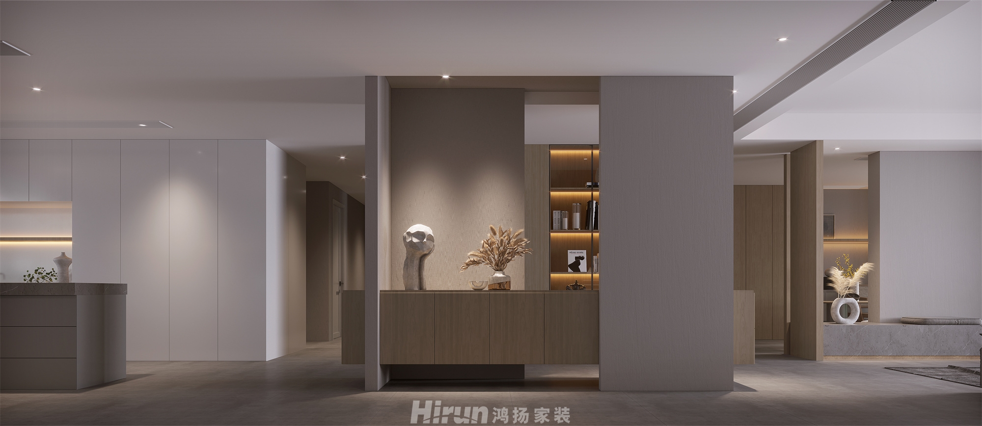 福田藏郡280㎡北歐之光大平層 裝修案例效果圖-3