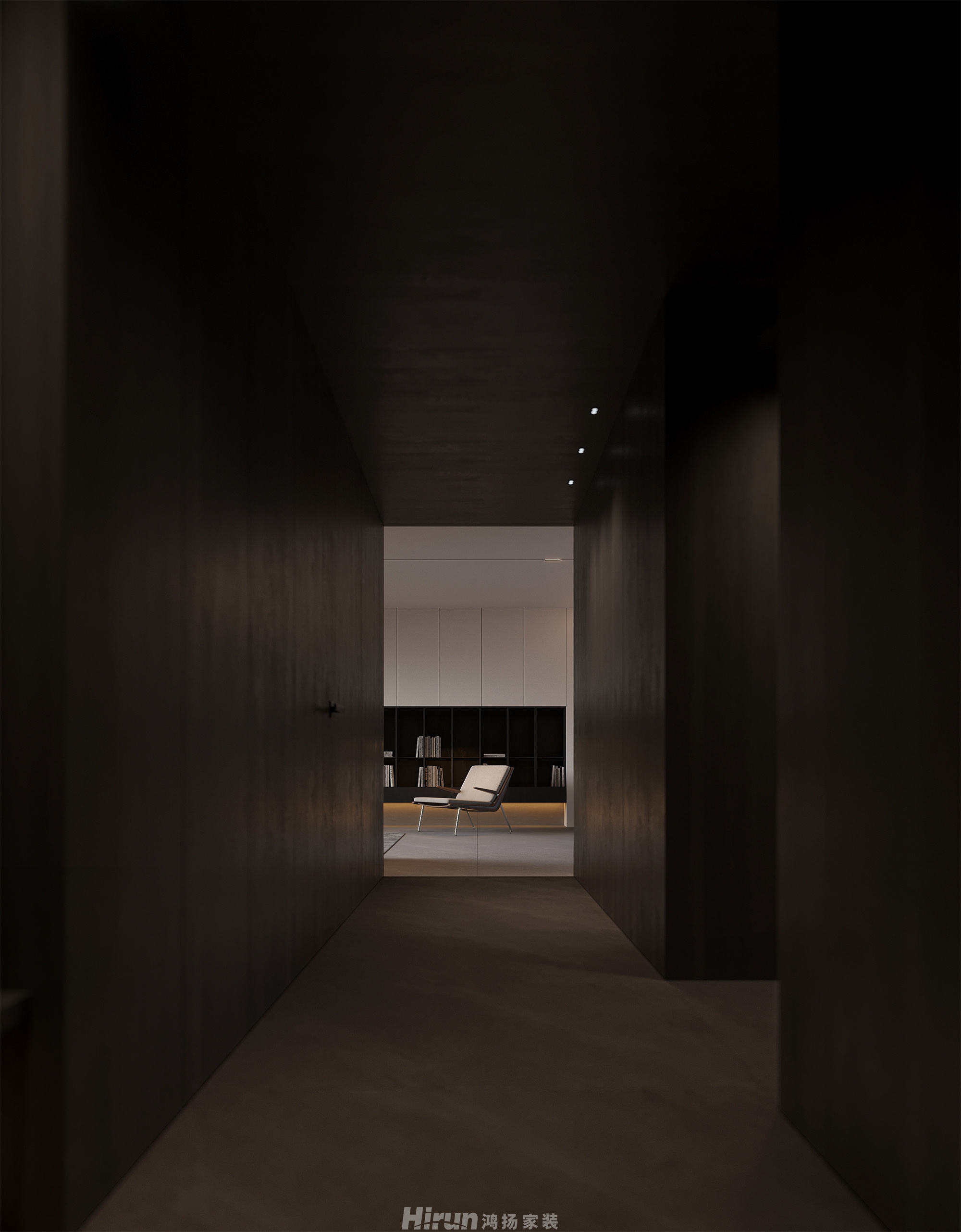 福田藏郡院子200㎡雅致現代大平層 裝修案例效果圖-10