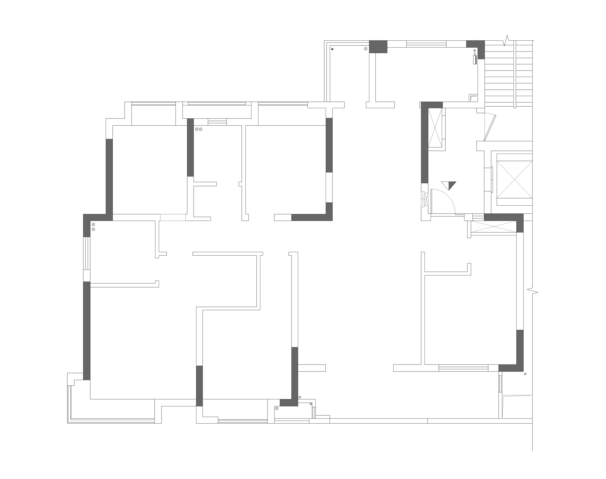 華潤翡翠府170㎡雅致現代三居室 裝修案例實景圖-1