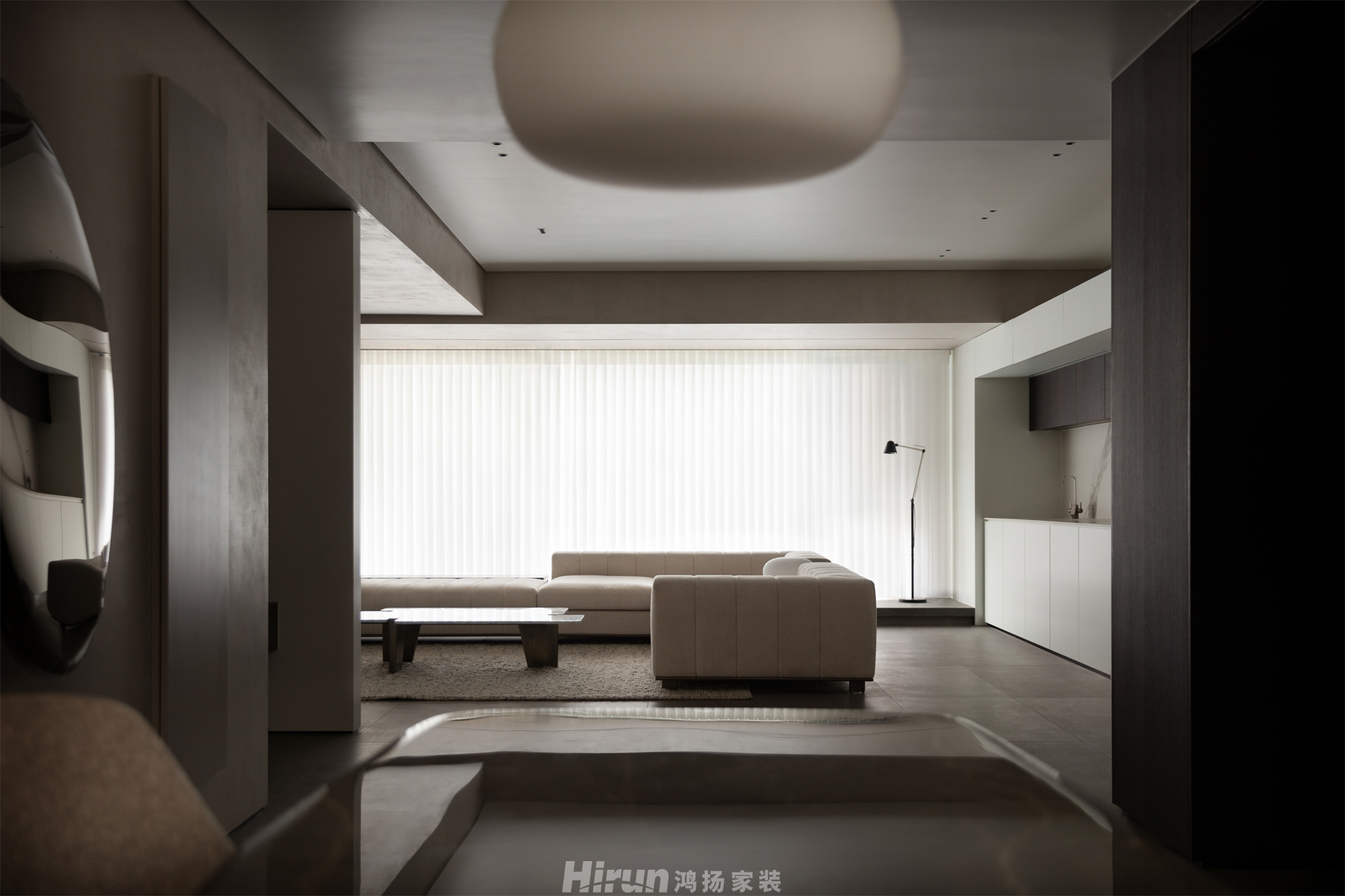 華潤翡翠府170㎡雅致現代三居室 裝修案例實景圖-3