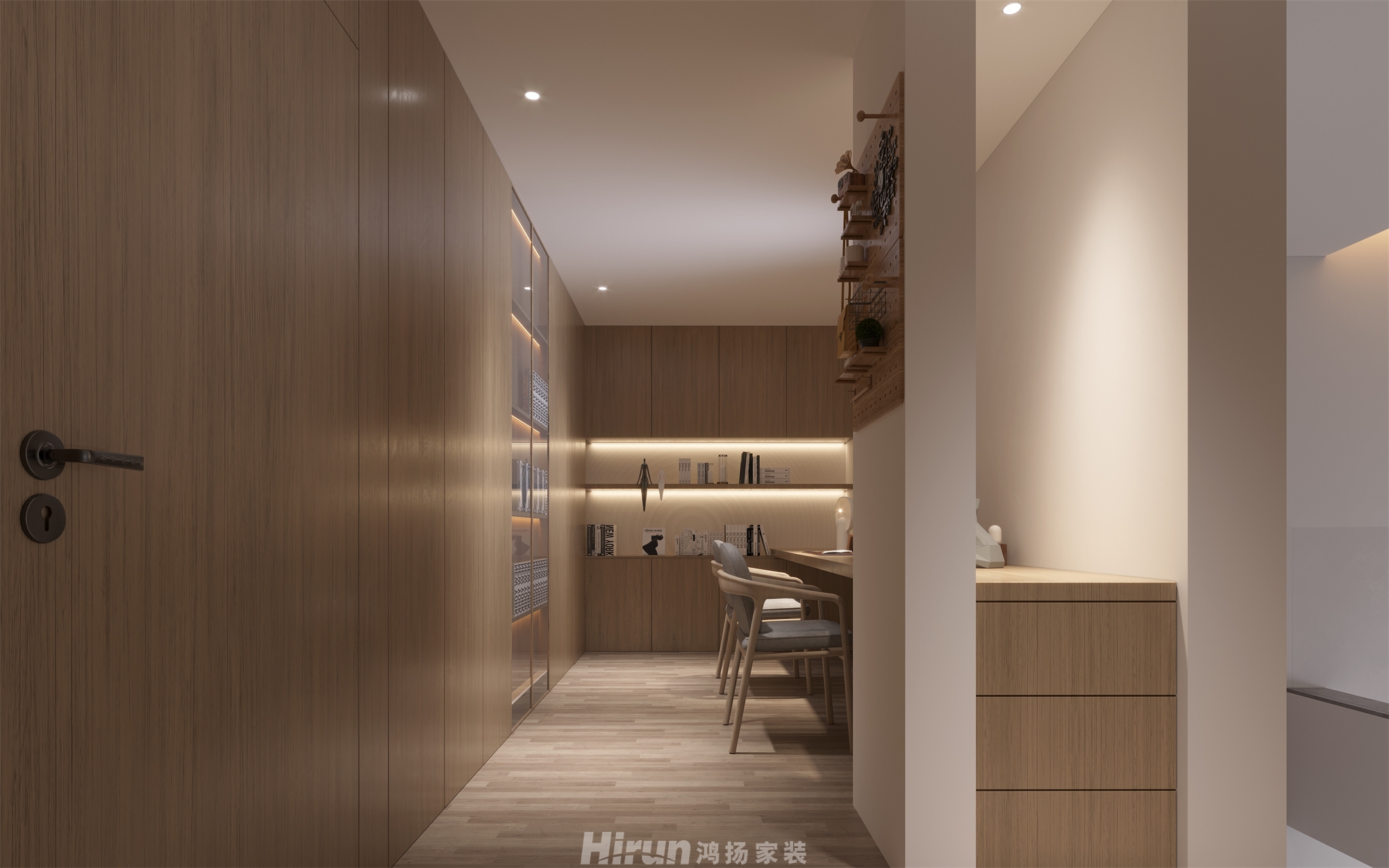 萬科紫臺(tái)240㎡北歐之光復(fù)式 裝修案例效果圖-5