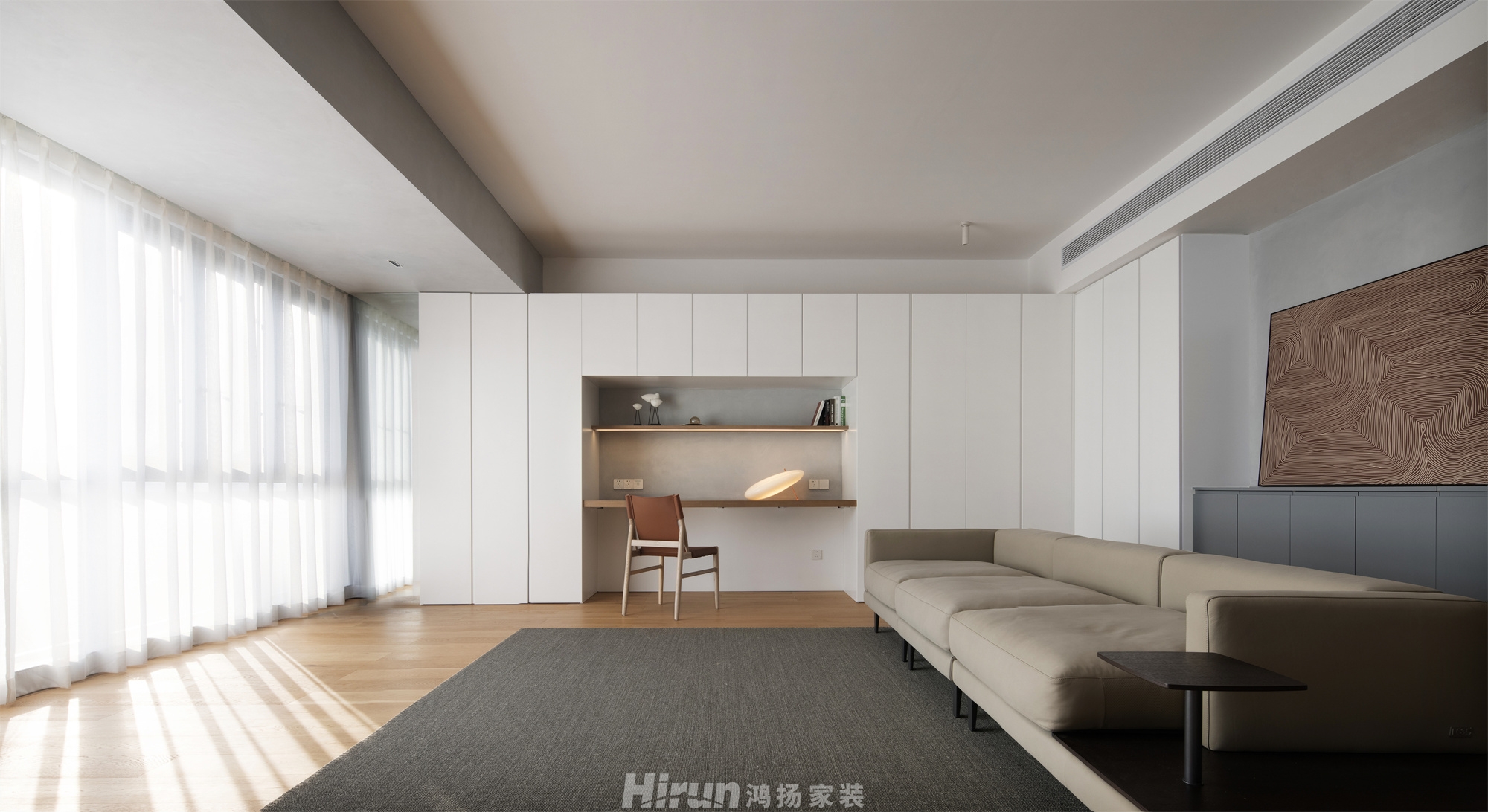 中天棲息里180㎡北歐之光大平層 裝修案例實景圖-2