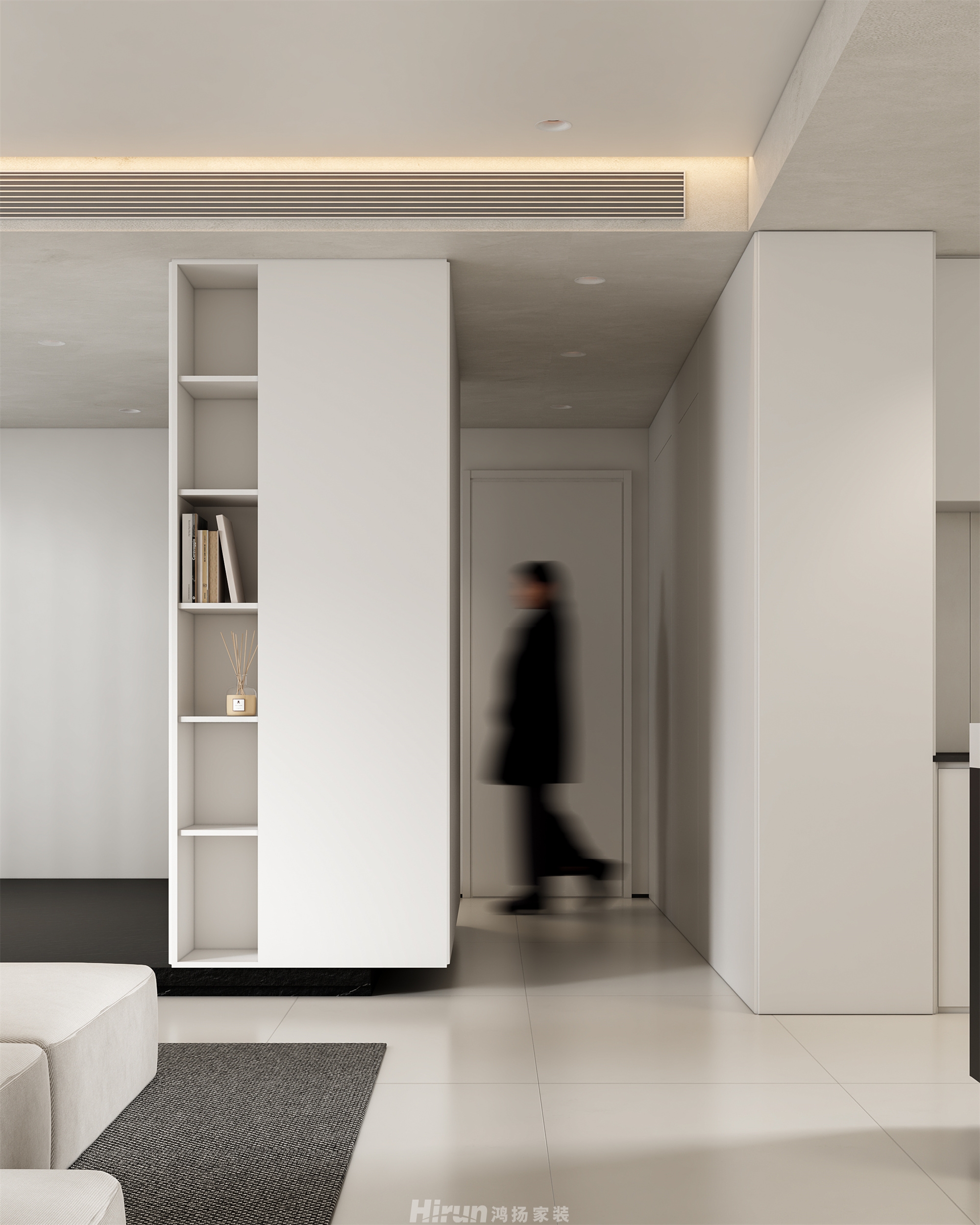 建發玖洲觀瀾140㎡雅致現代四居室 裝修案例效果圖-8