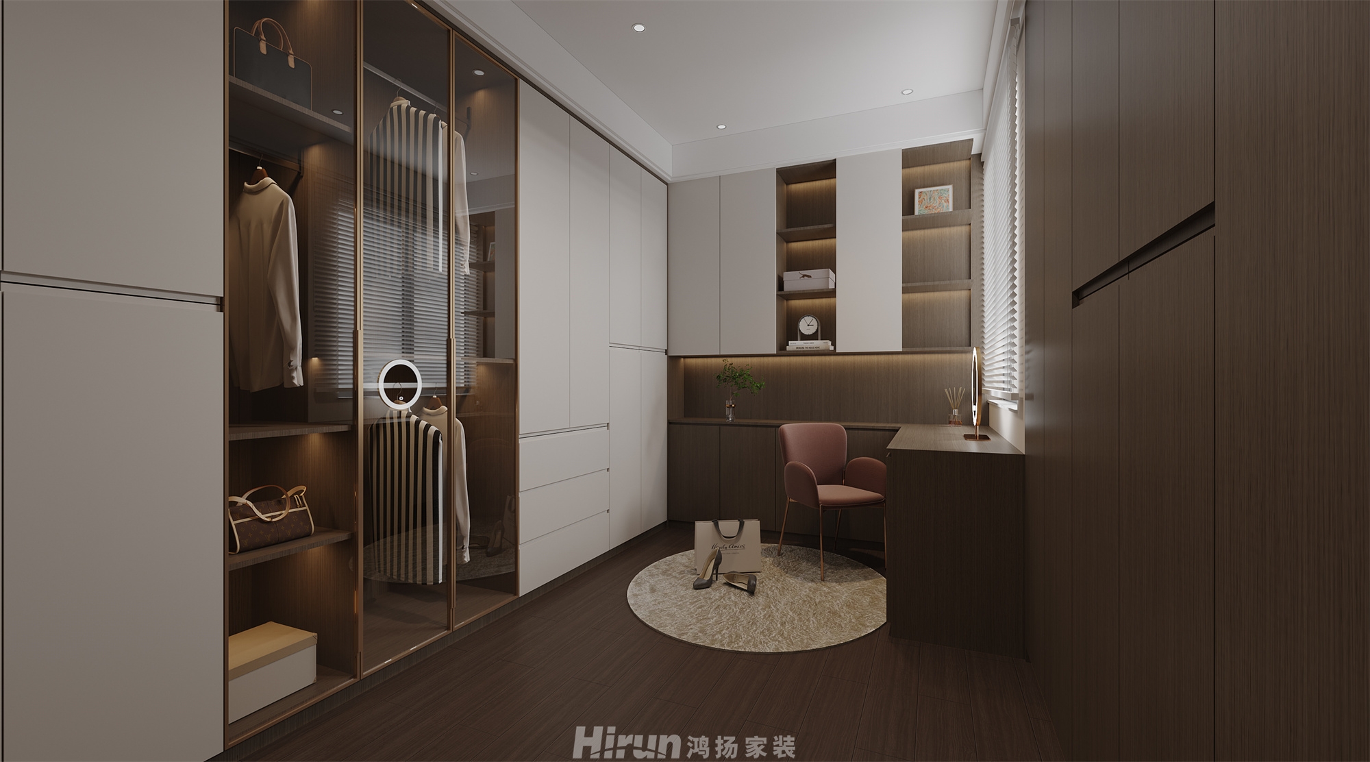 金時花園220㎡雅致現代四居室 裝修案例效果圖-4