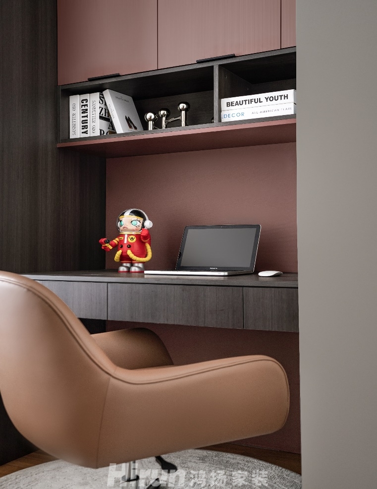 仁恒世紀公園169㎡雅致現(xiàn)代四居室 裝修案例效果圖-3