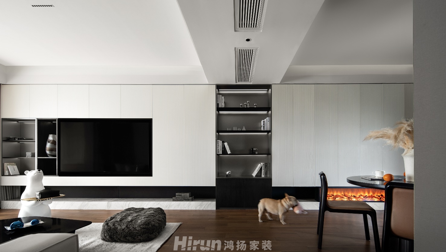 仁恒世紀公園169㎡雅致現(xiàn)代四居室 裝修案例效果圖-4