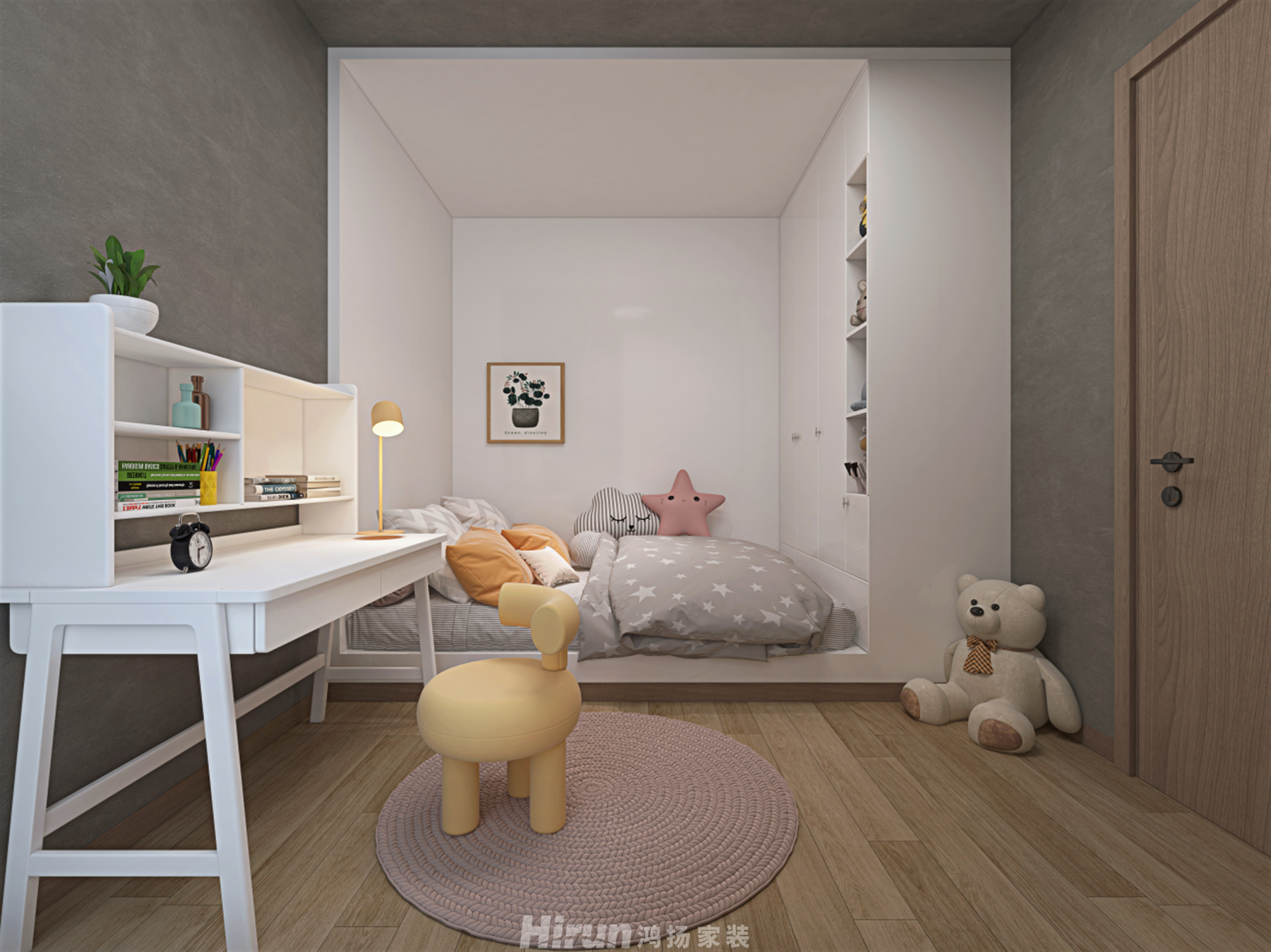 南湖雅苑260㎡藝術室界復式 裝修案例效果圖-9