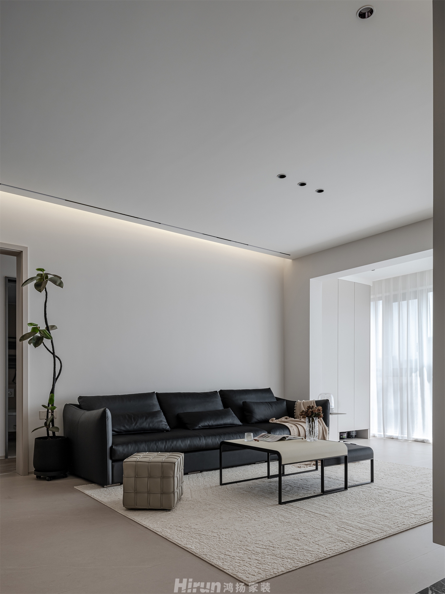 寶能公館140㎡雅致現代四居室 裝修案例實景圖-16