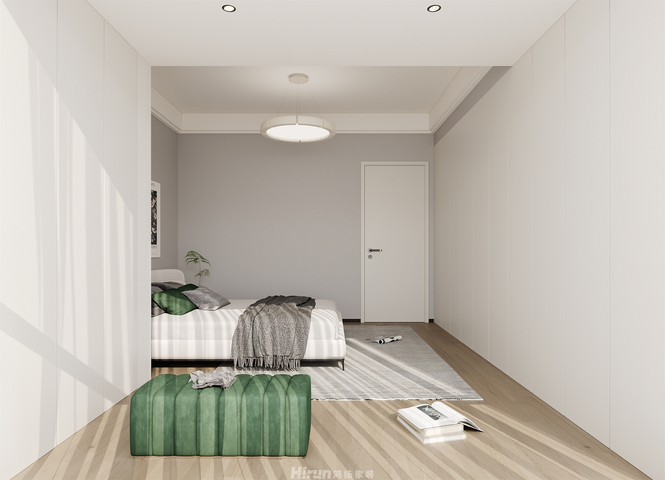 東宸上品160㎡優雅繽紛復式 裝修案例效果圖-5