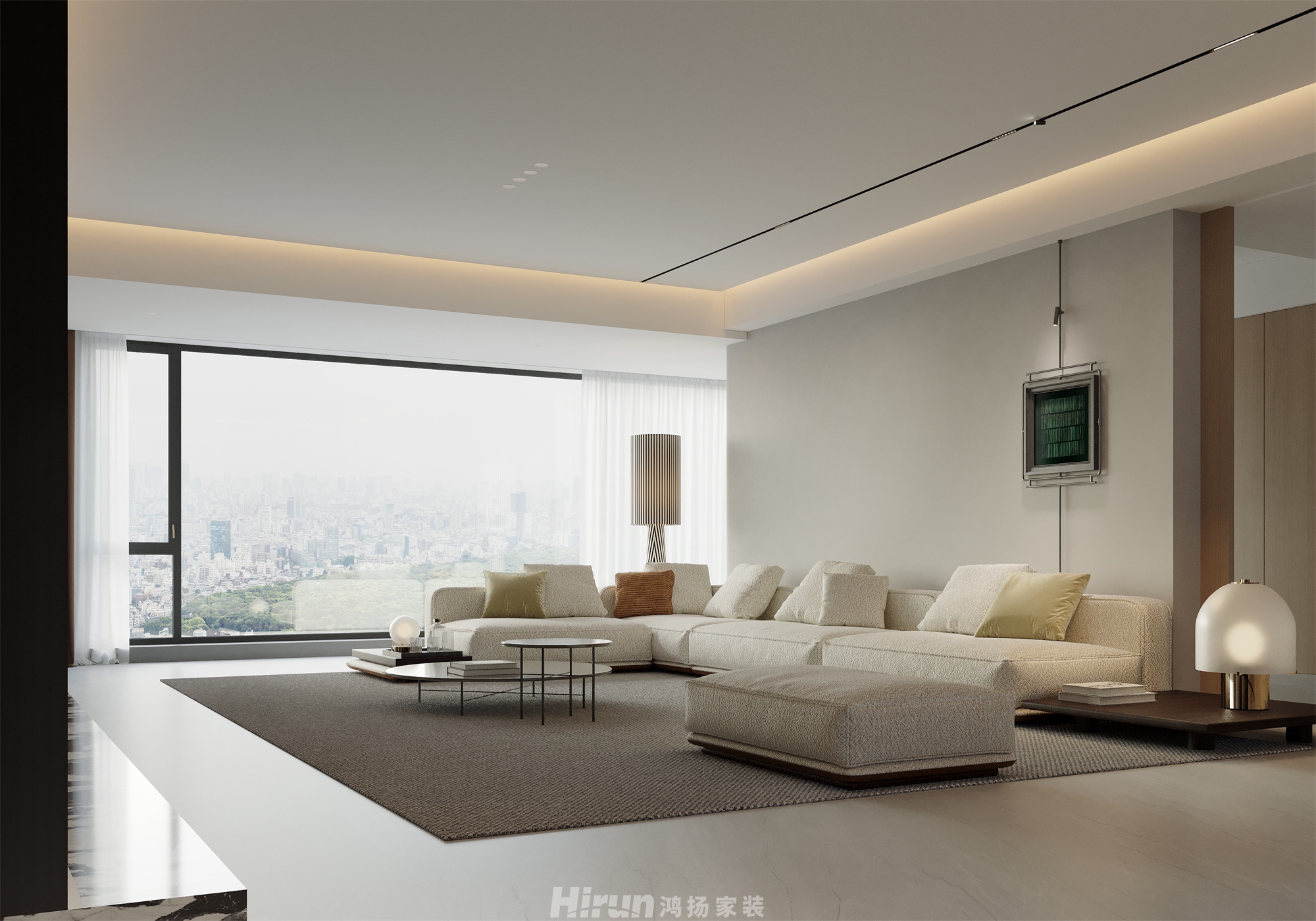 湘府和園218㎡雅致現代大平層 裝修案例效果圖-6