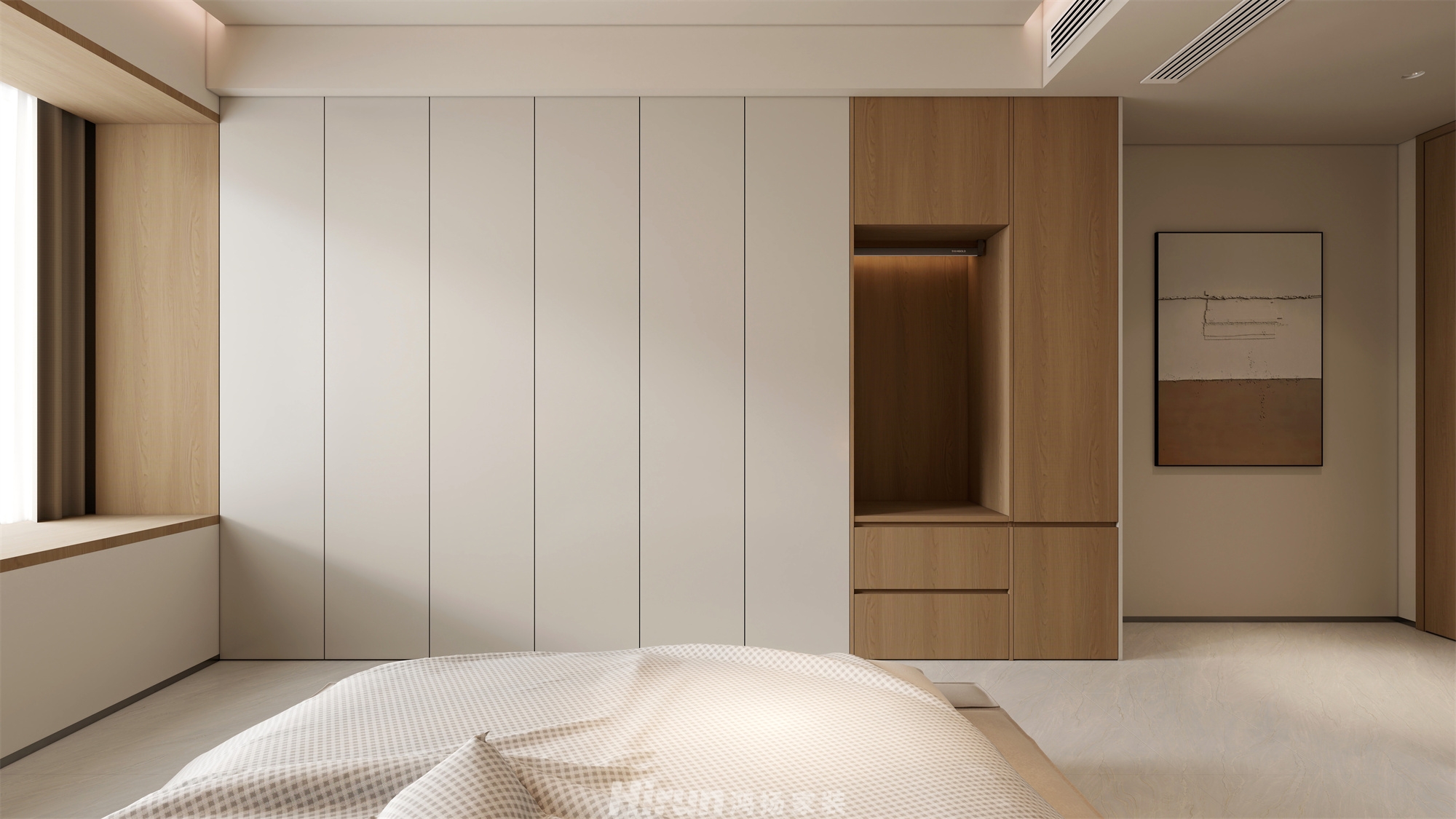 湘府和園218㎡雅致現代大平層 裝修案例效果圖-3