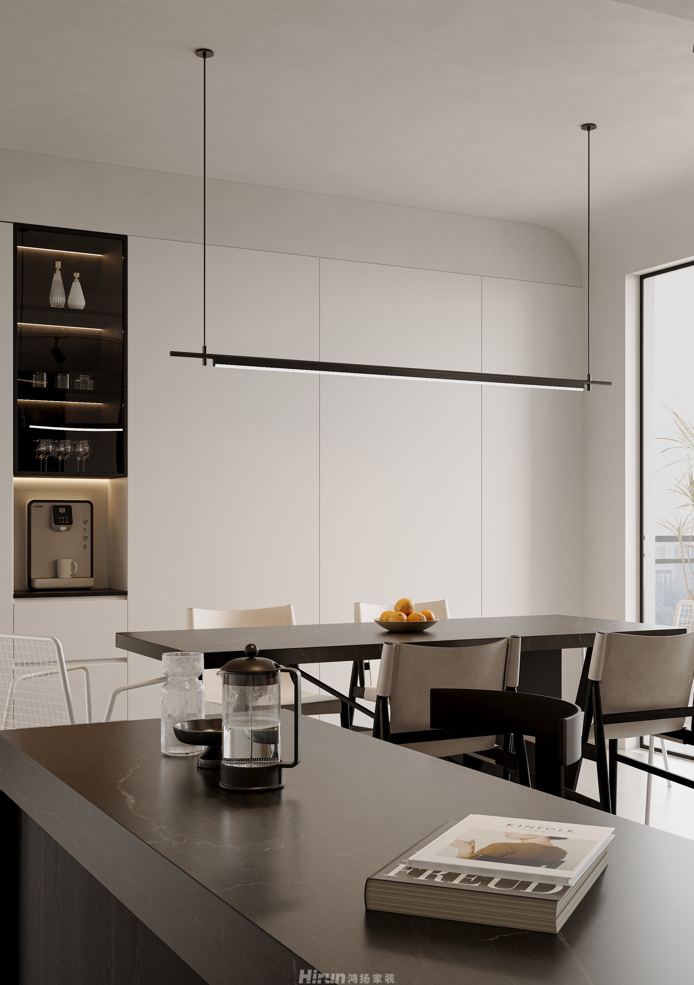 新城明昱東方200㎡雅致現代復式 裝修案例效果圖-2