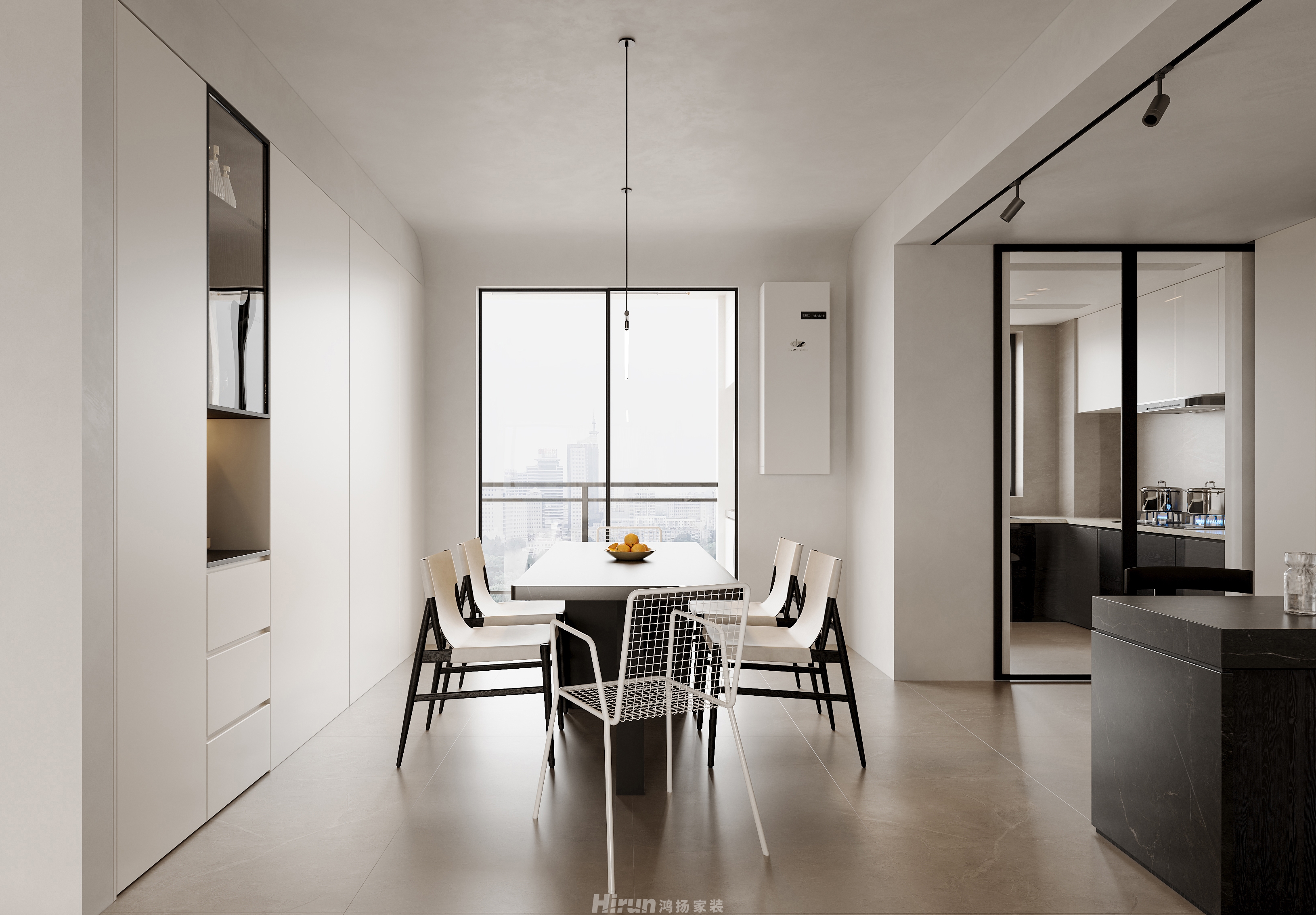 新城明昱東方200㎡雅致現代復式 裝修案例效果圖-3