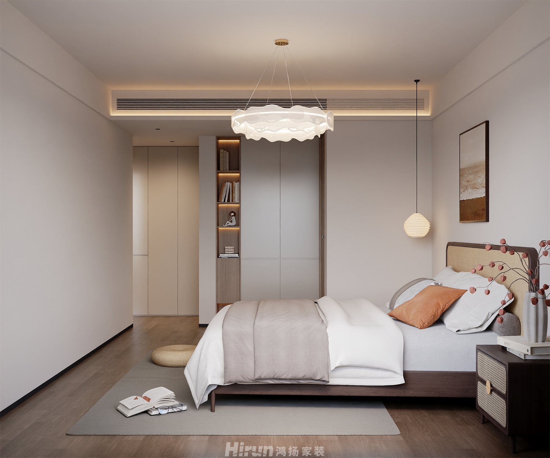 長沙檀府180㎡北歐之光四居室 裝修案例效果圖-3