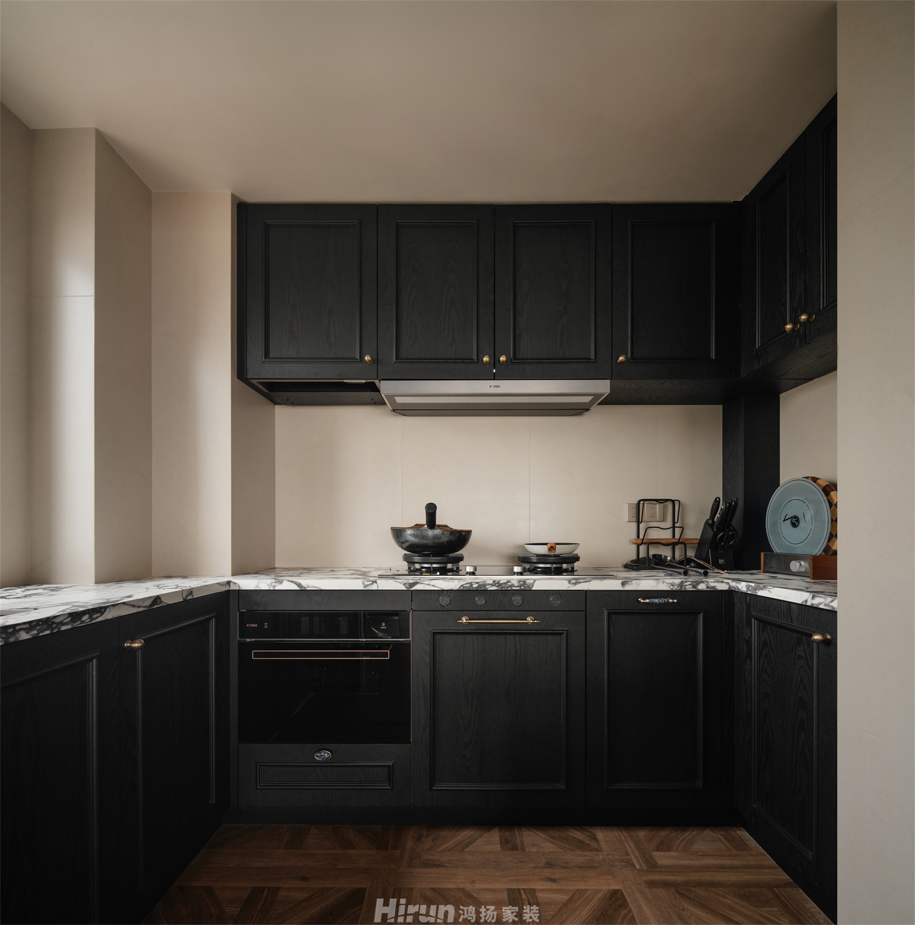 三一云谷137㎡復古風潮三居室 裝修案例效果圖-3