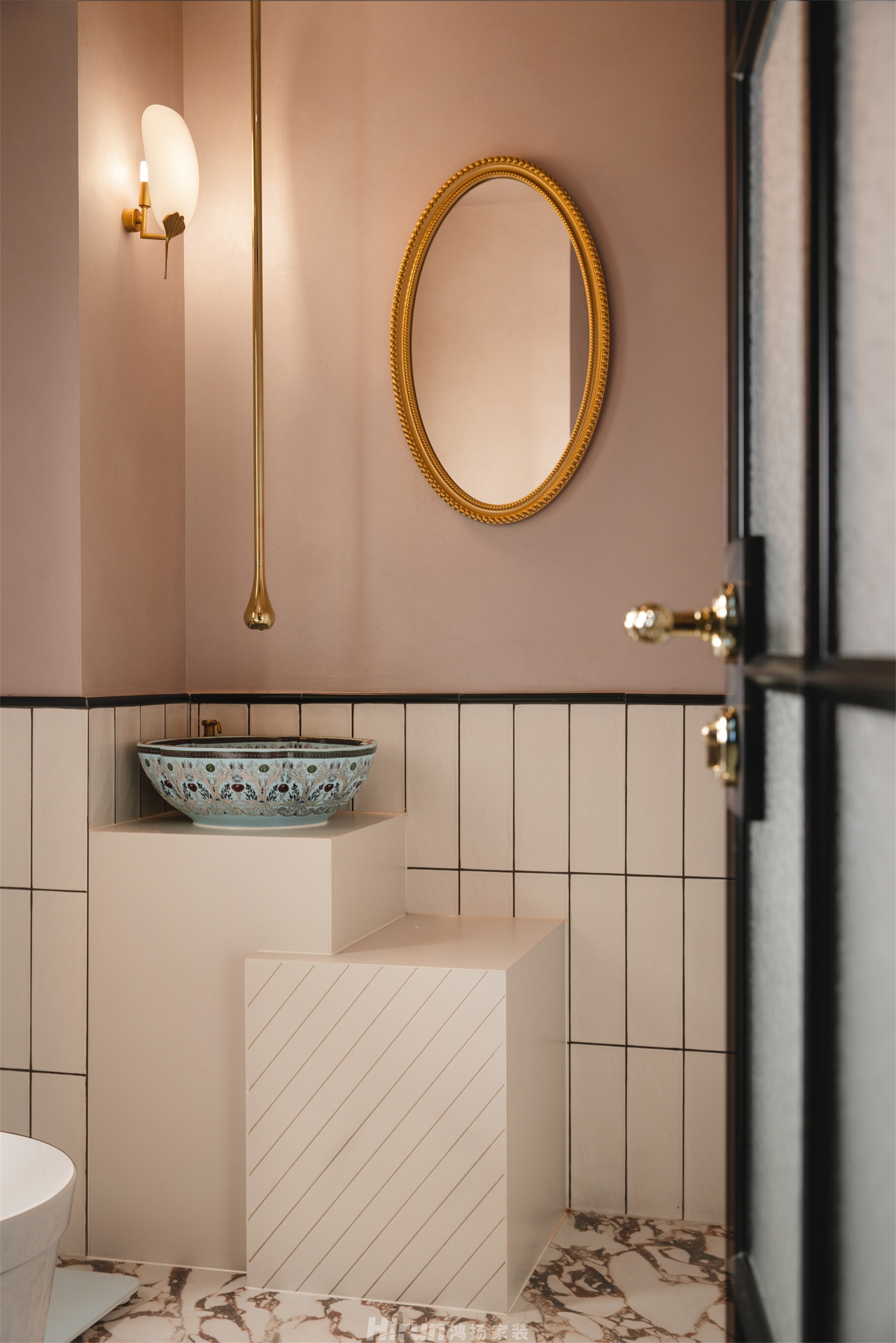 三一云谷137㎡復古風潮三居室 裝修案例效果圖-7