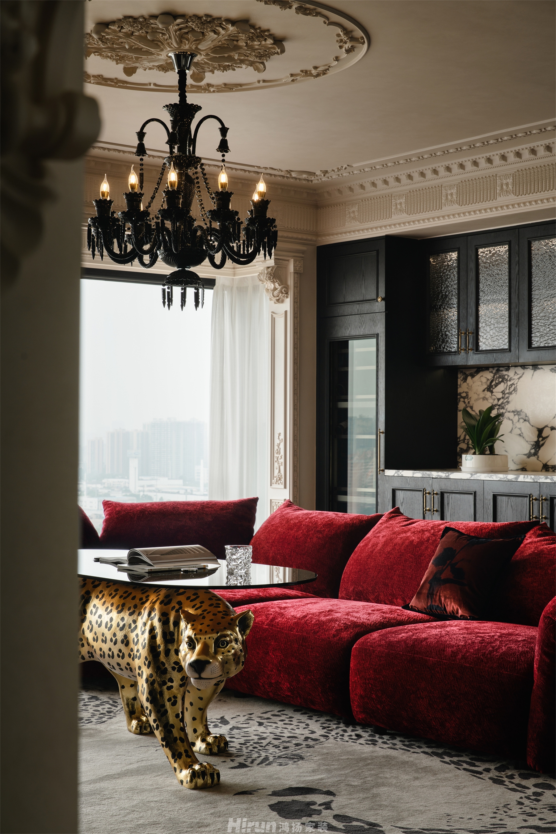 三一云谷137㎡復古風潮三居室 裝修案例效果圖-14