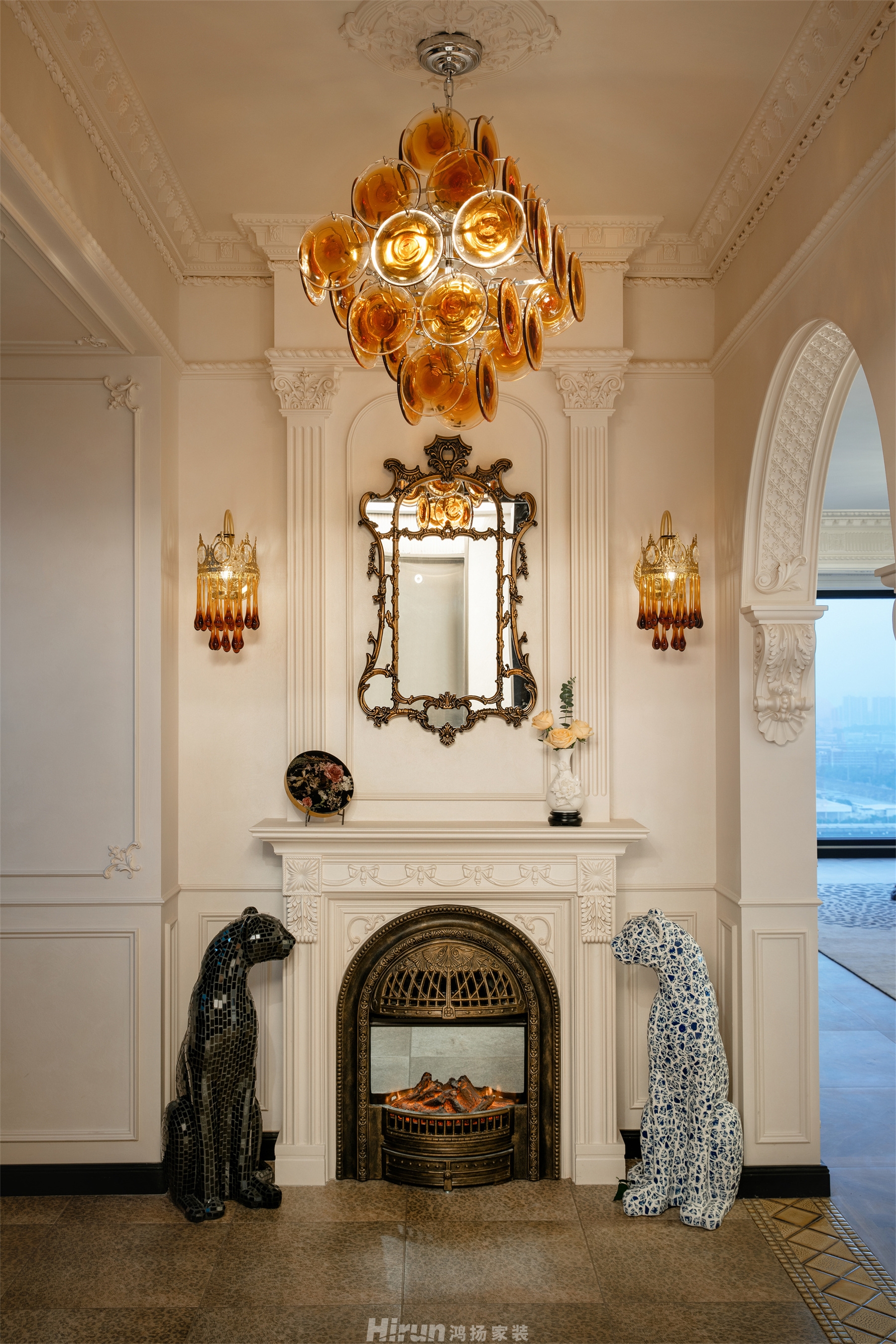 三一云谷137㎡復古風潮三居室 裝修案例效果圖-16