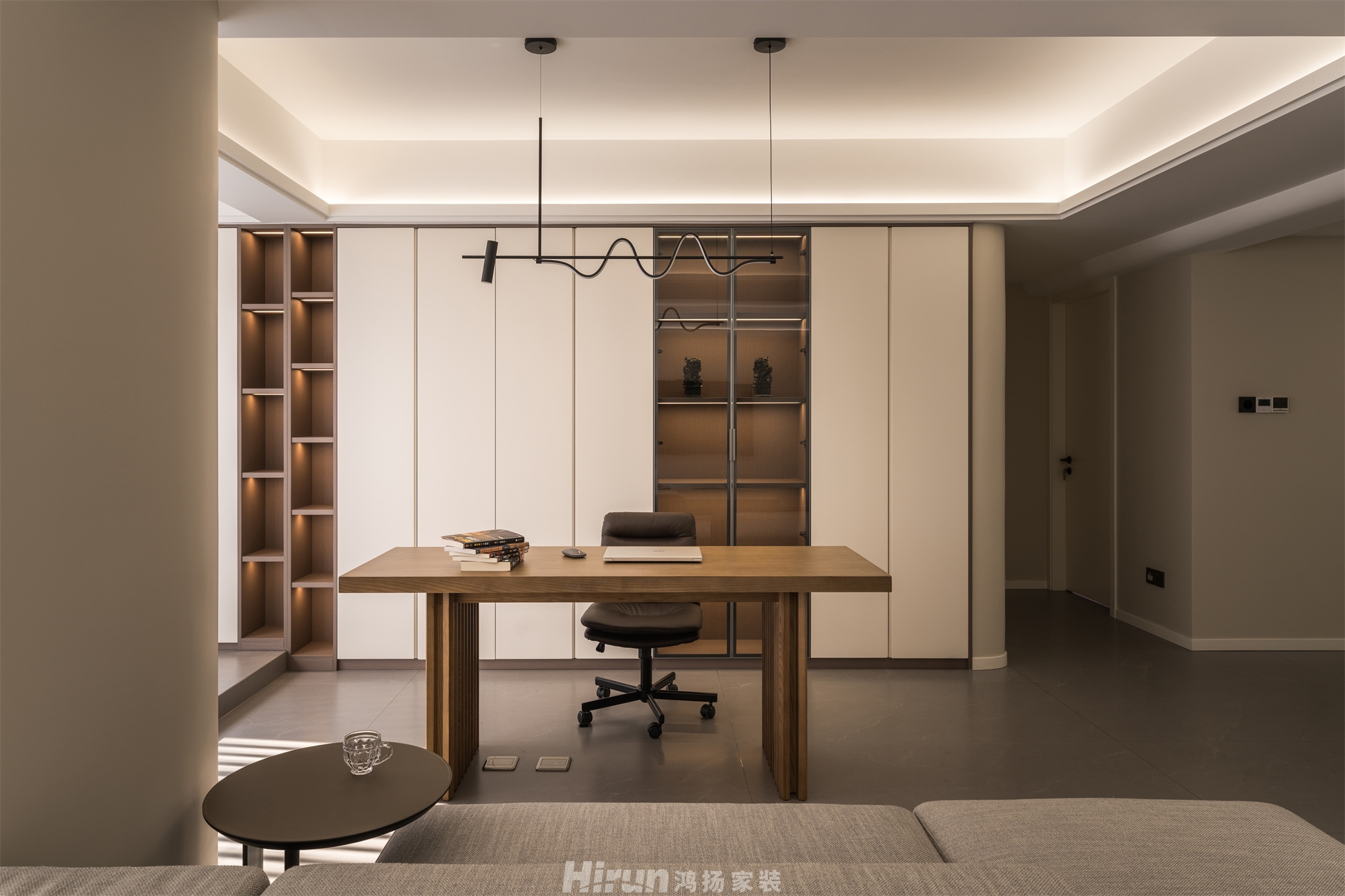 西子上莊157㎡雅致現(xiàn)代四居室 裝修案例實(shí)景圖-3